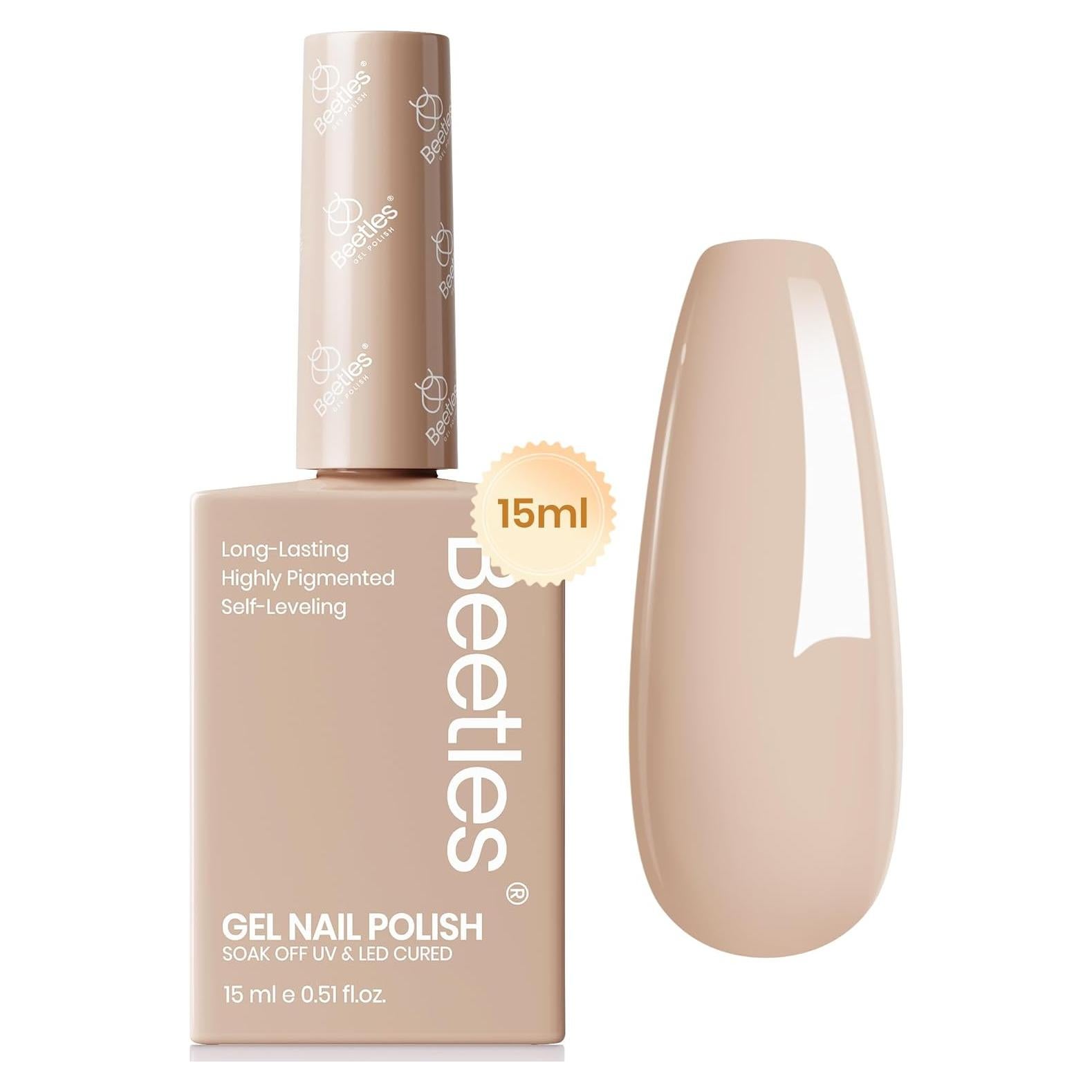 Esmalte de Uñas Gel Beetles 15ml Marrón Beige Bronceado
