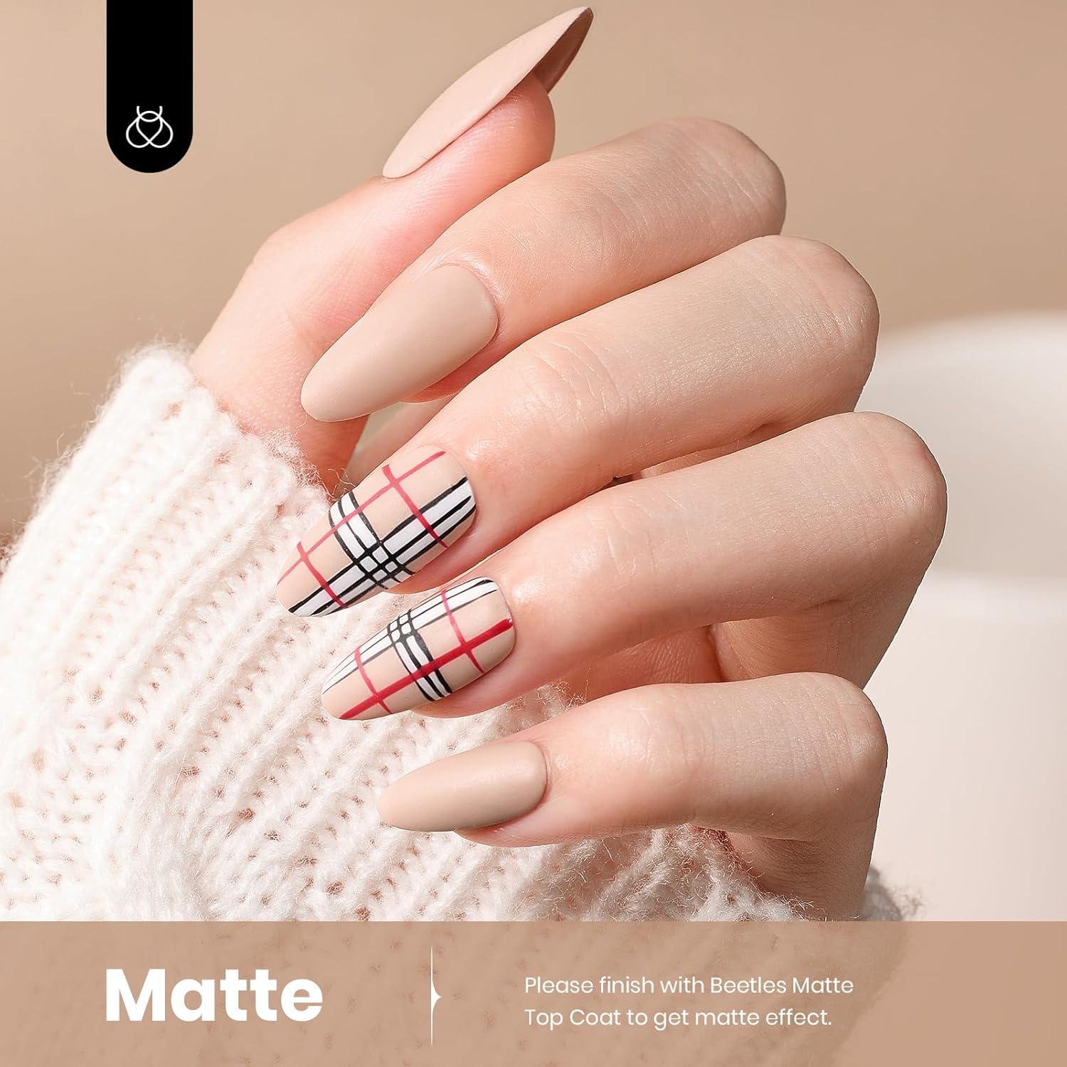 Esmalte de Uñas Gel Beetles 15ml Marrón Beige Bronceado