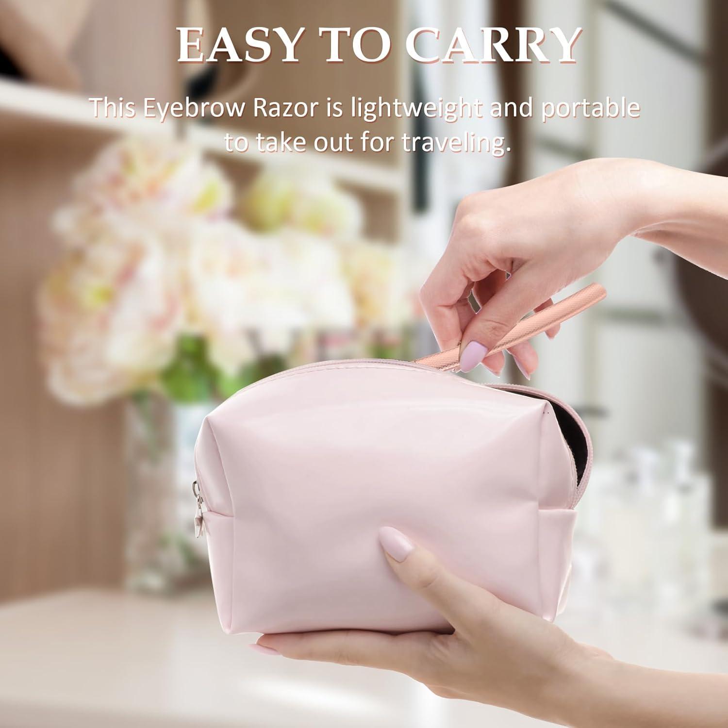 Rasuradora de Cejas y Dermaplaning Oro Rosa - 10 Cuchillas