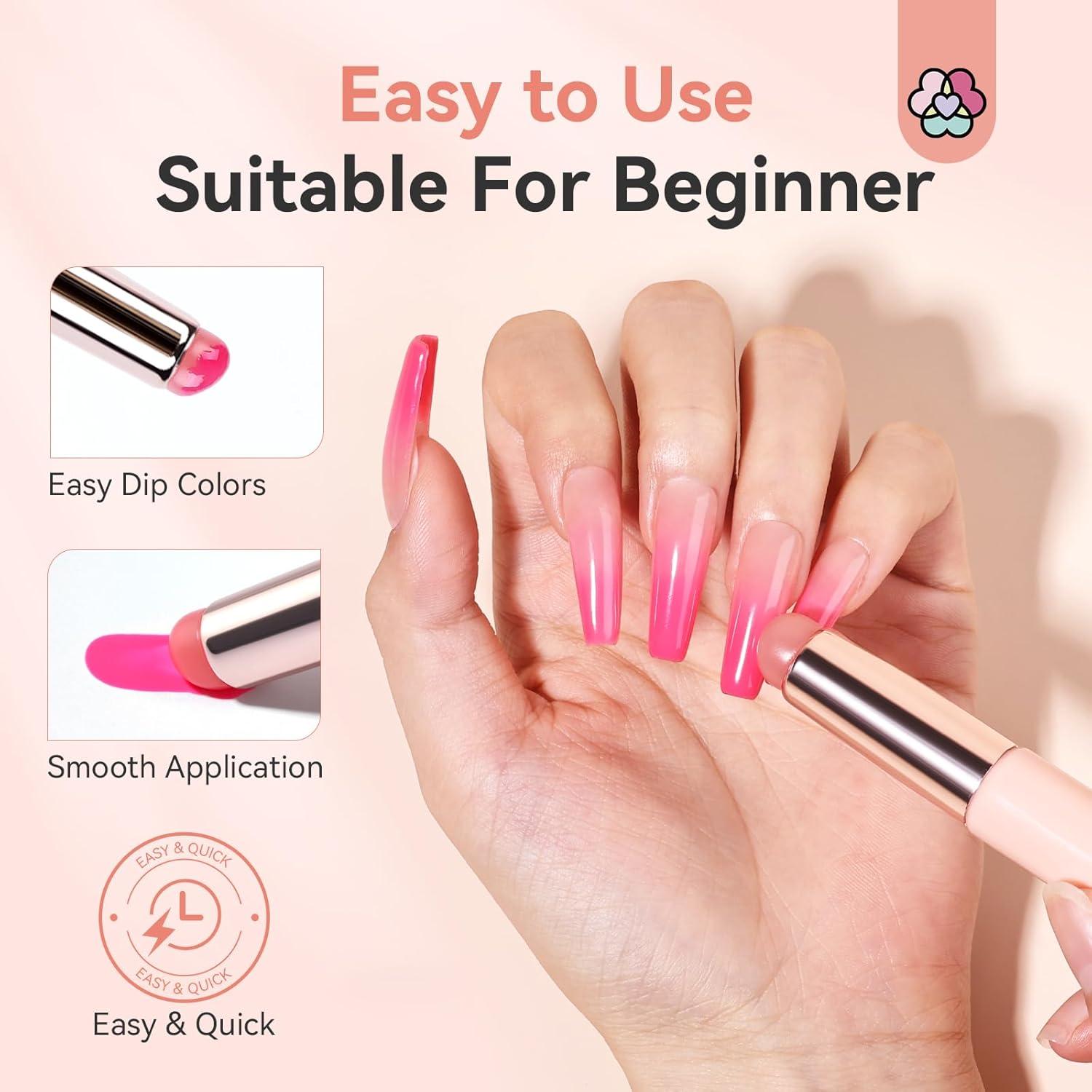 Cepillo de Uñas de Silicona SAVILAND 2PCS para Ombre