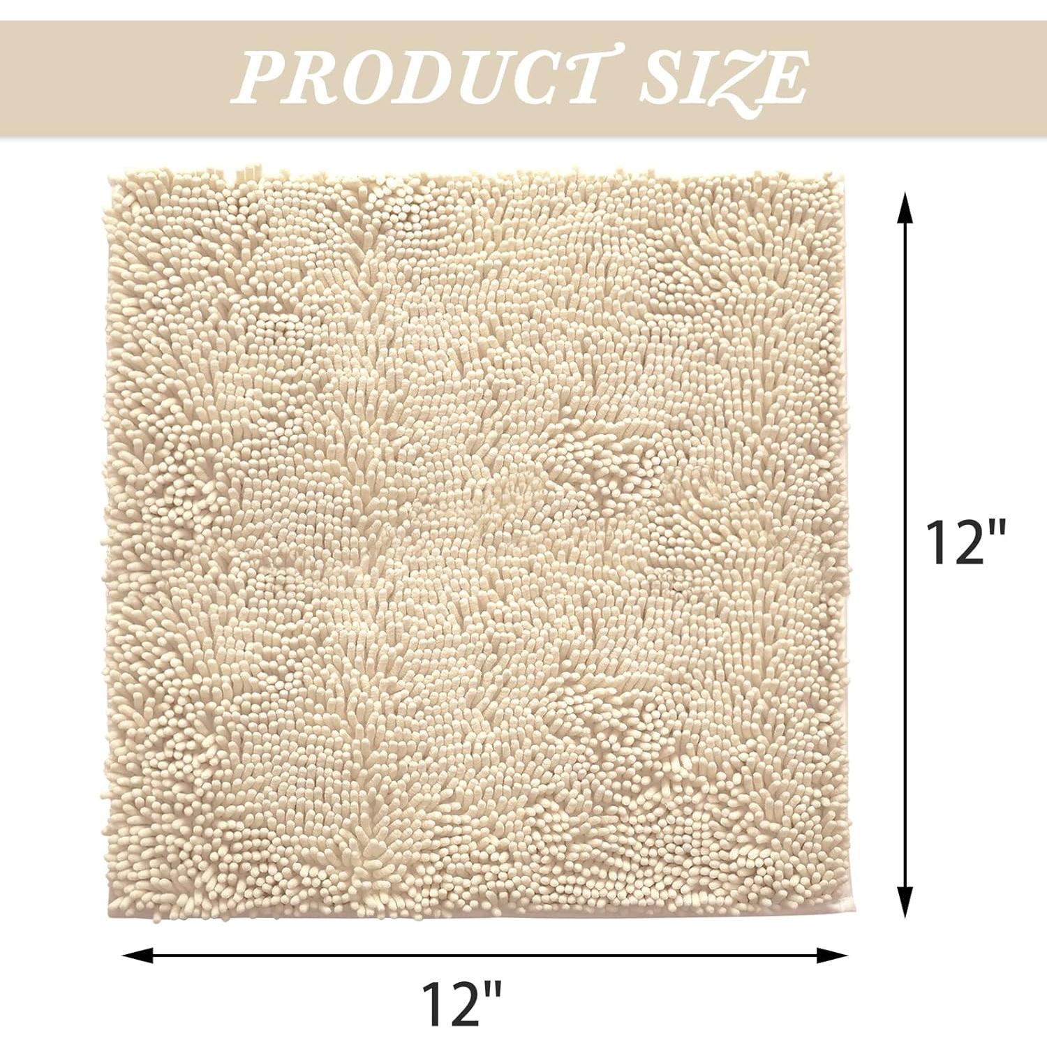 Alfombra de Baño Antideslizante KAMA BRIDAL Beige 30x30 cm