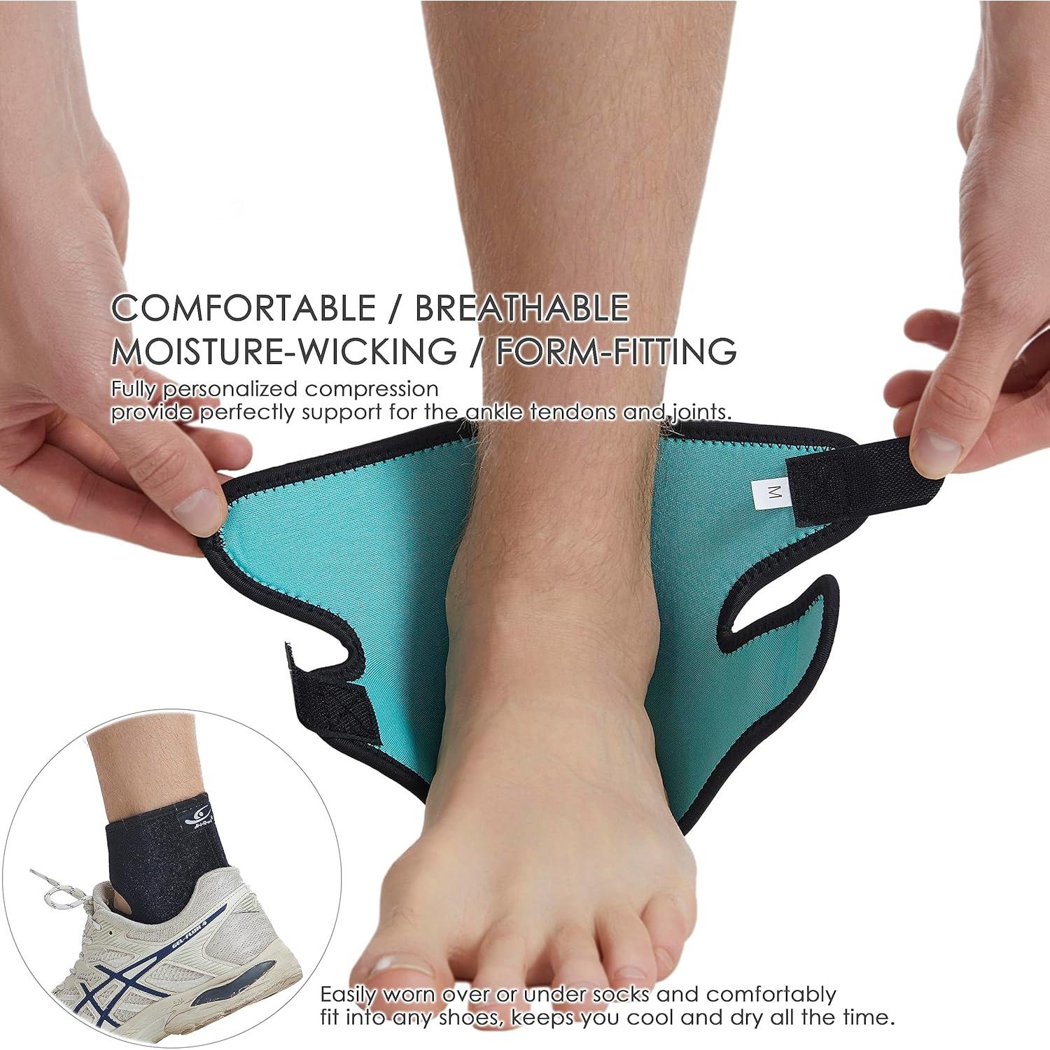 Faja de soporte para tobillo HiRui, neopreno transpirable, pequeño