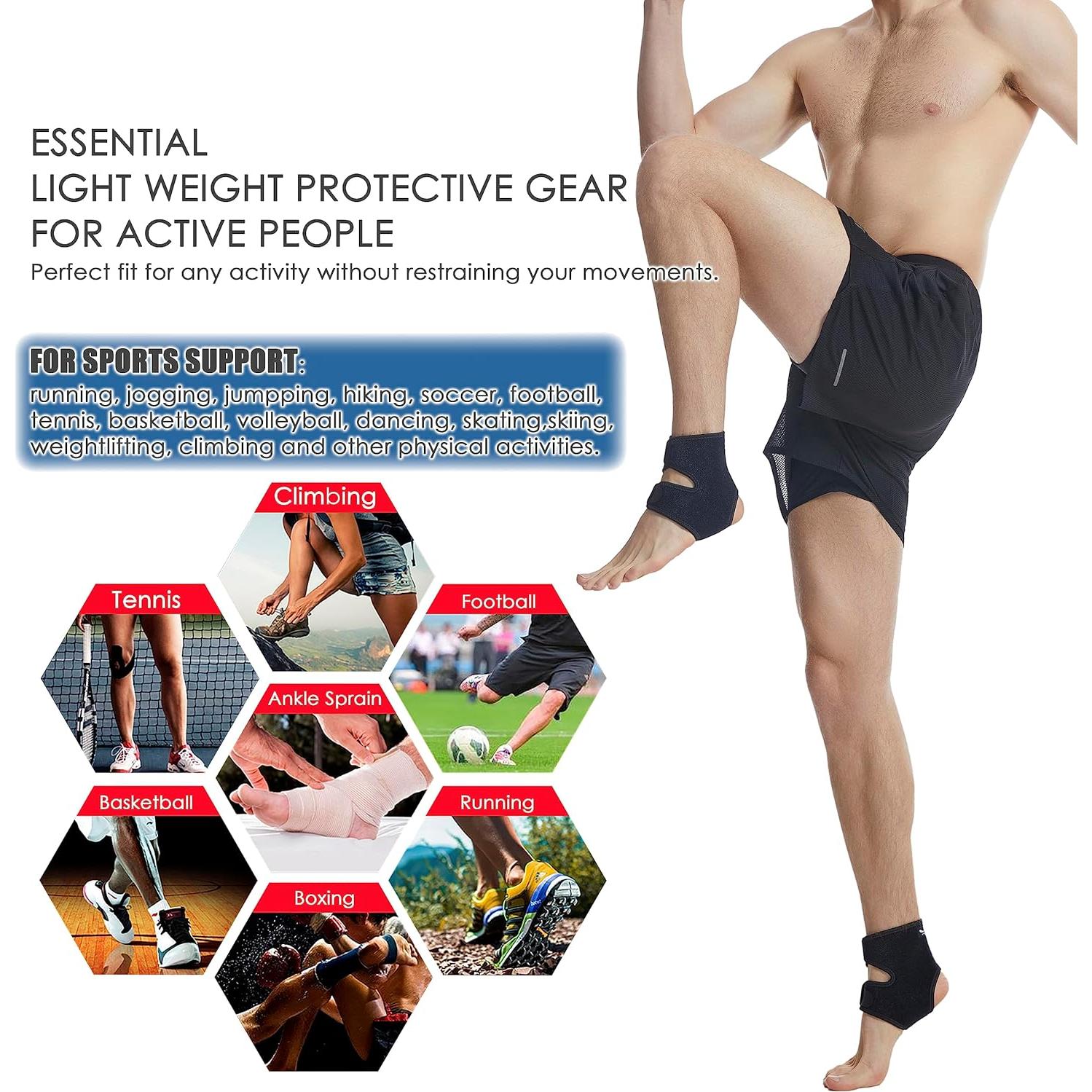 Faja de soporte para tobillo HiRui, neopreno transpirable, pequeño