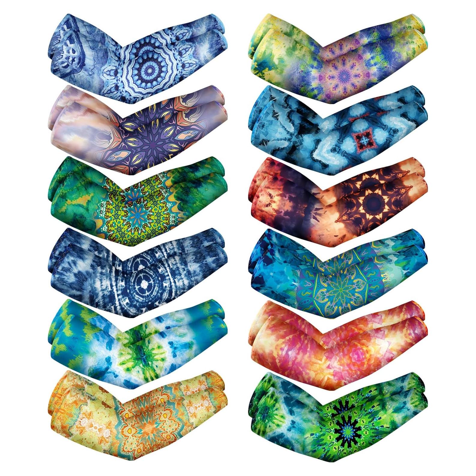 12 Pares Mangas UV para Mujeres y Hombres 53cm - Protección Solar