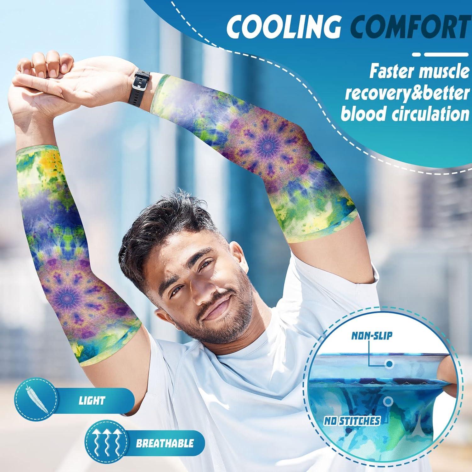 12 Pares Mangas UV para Mujeres y Hombres 53cm - Protección Solar