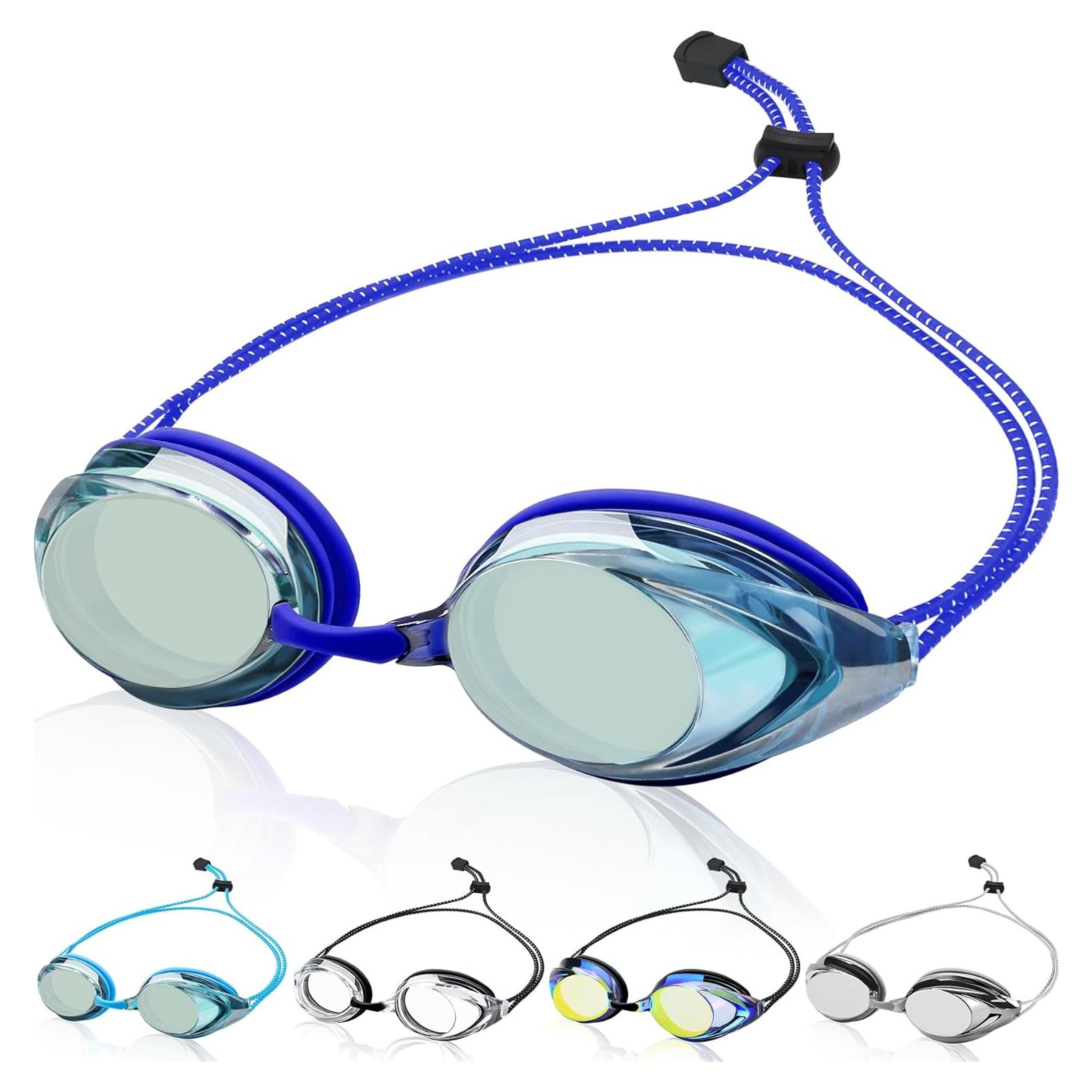 Gafas de natación Otionus unisex con correa elástica y lentes UV
