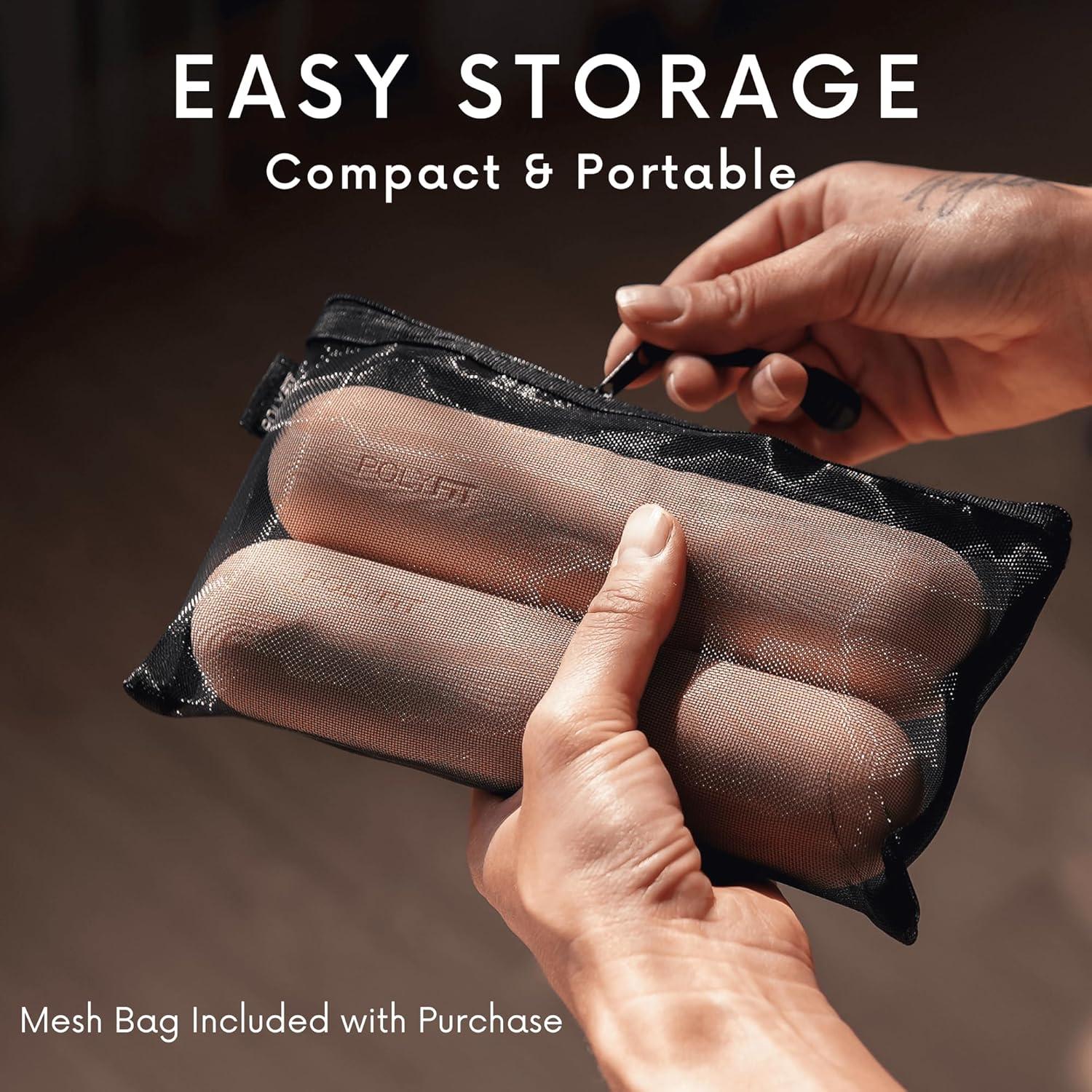 Barras de Pesas Polyfit para Mujeres - Juego de 2 (1.5 kg cada una) - Antideslizantes para Yoga, Aeróbicos y Más