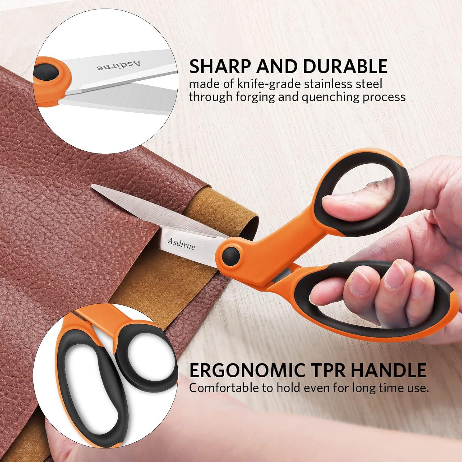 Set de Tijeras de Costura Premium Asdirne - 4 Piezas Naranja