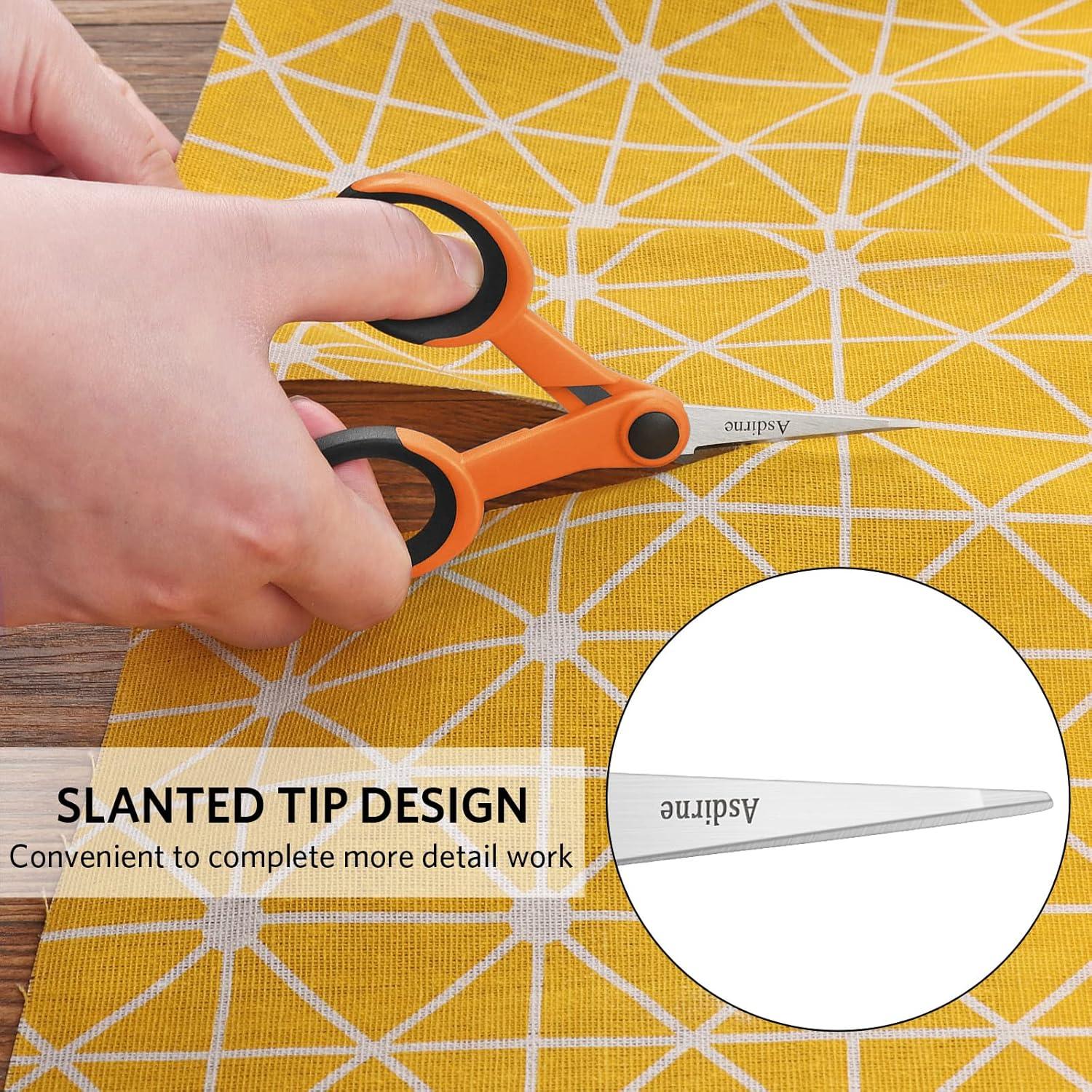 Set de Tijeras de Costura Premium Asdirne - 4 Piezas Naranja