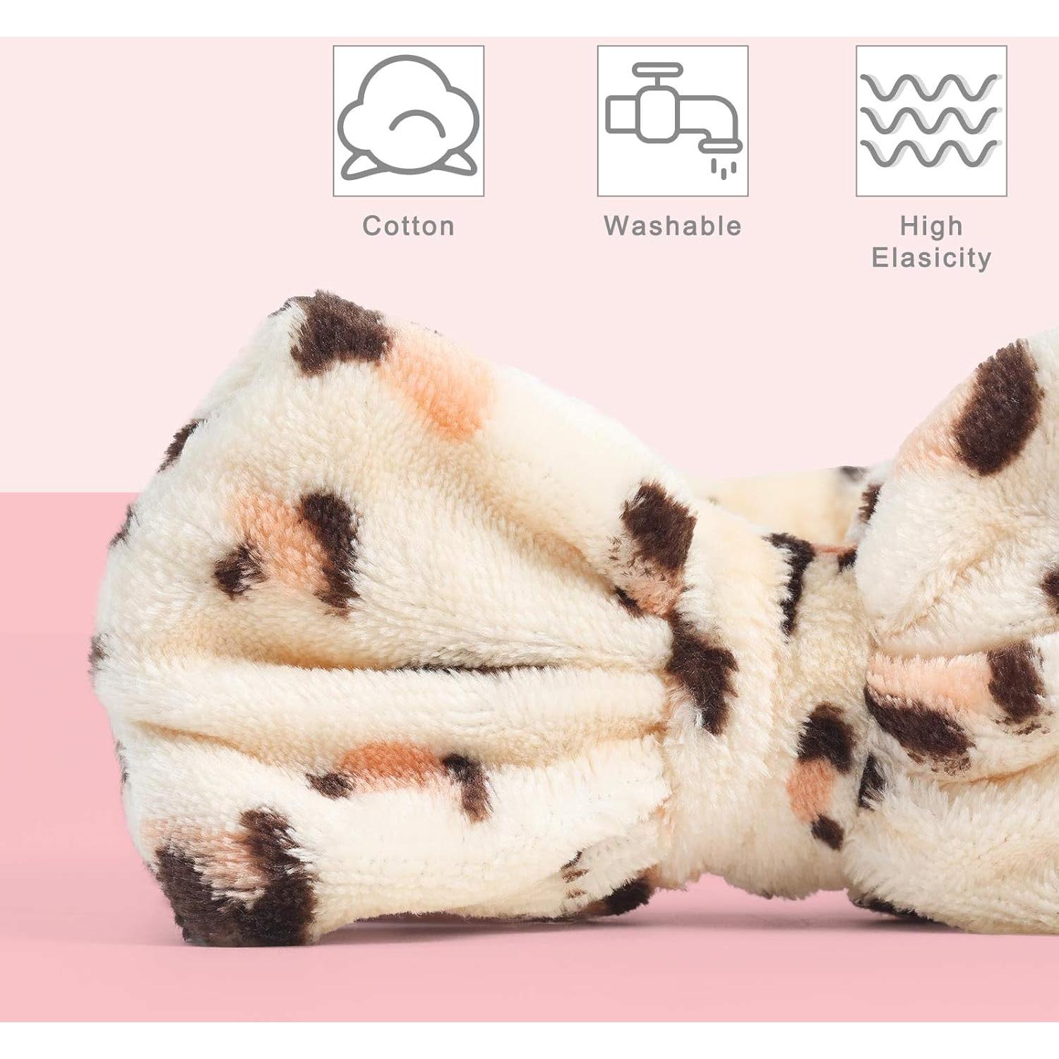 8 Bandas de Maquillaje para Spa 3 Nutrias - Suaves y Absorbentes