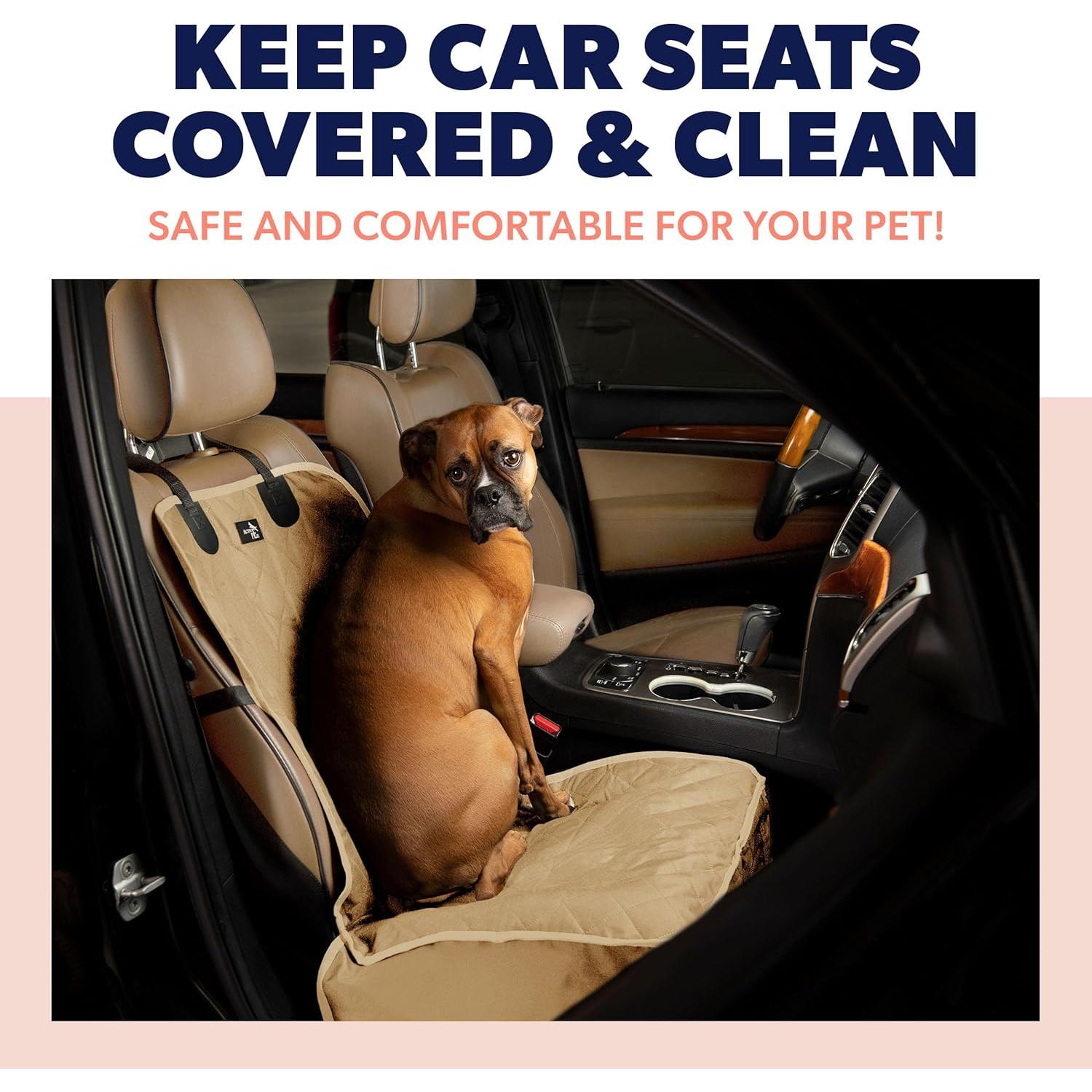 Funda de Asiento de Coche para Perros Active Pets Beige