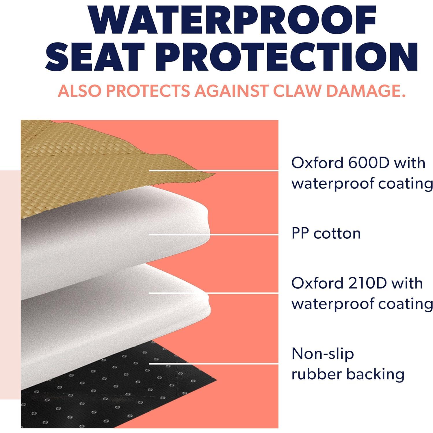 Funda de Asiento de Coche para Perros Active Pets Beige