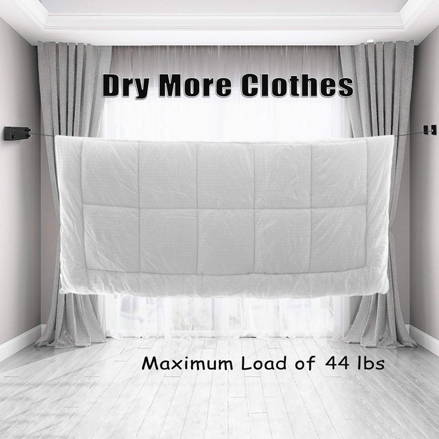 Línea de Ropa Retráctil Bakala 4.2m Ajustable Negro