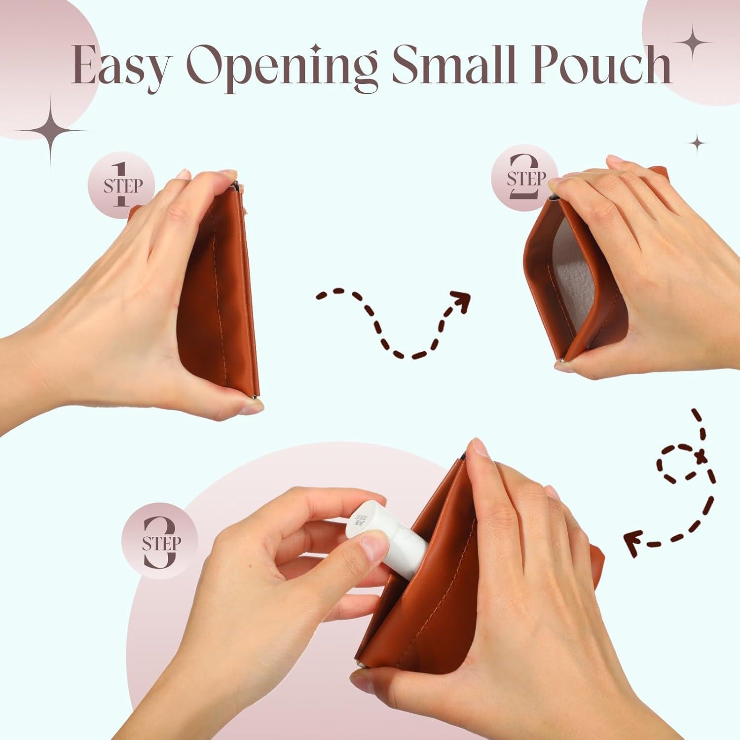 Estuche de Maquillaje ISKYBOB 4 Piezas Piel PU Portátil