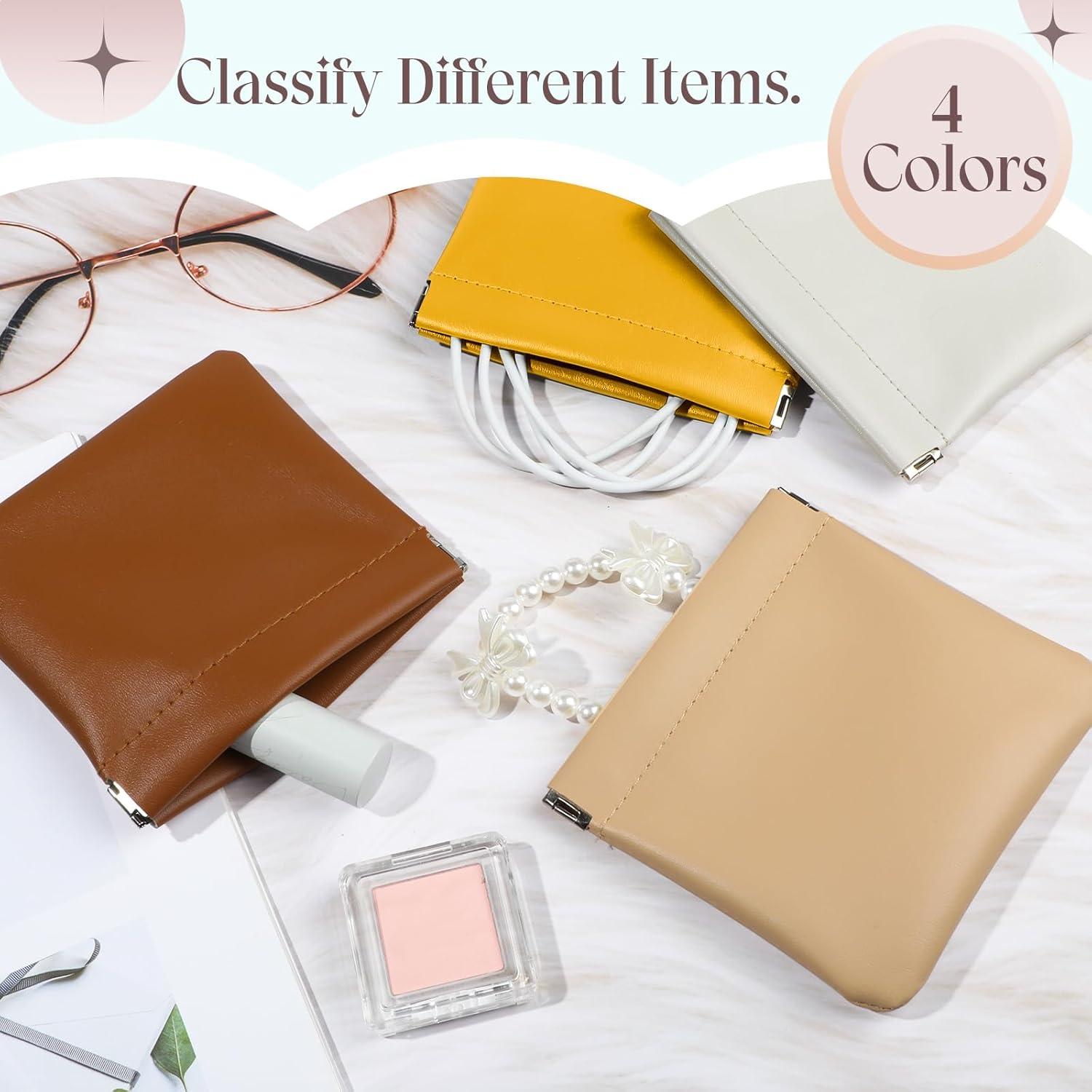 Estuche de Maquillaje ISKYBOB 4 Piezas Piel PU Portátil