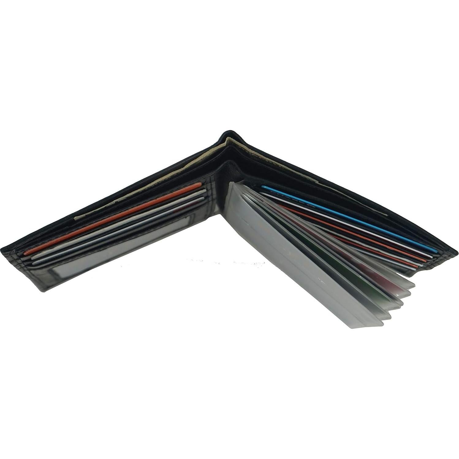 Cartera Bifold de Cuero Bullz con Bloqueo RFID - Negro