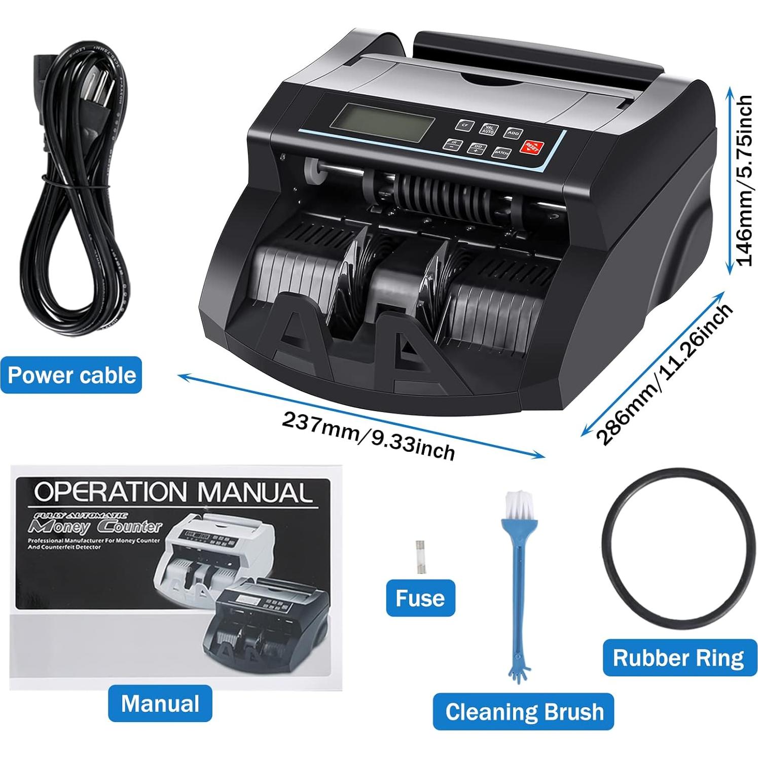 Contadora de Dinero DOMENS DMS-1580T BV con Detección UV/MG/MT/IR