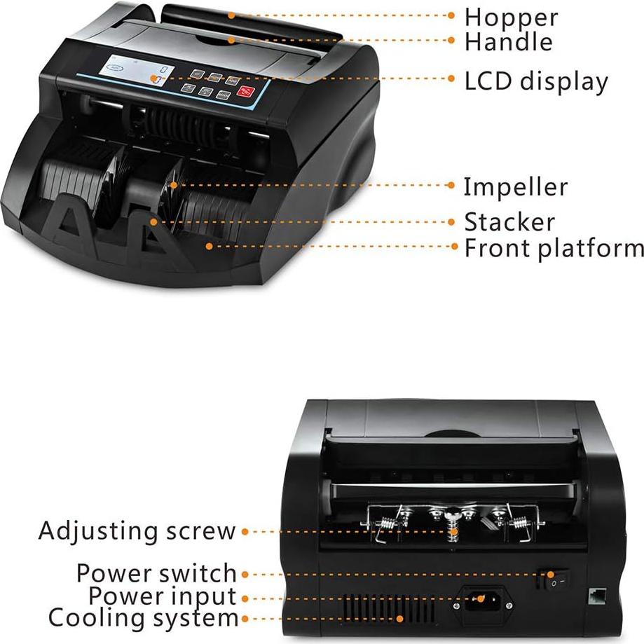 Contadora de Dinero DOMENS DMS-1580T BV con Detección UV/MG/MT/IR