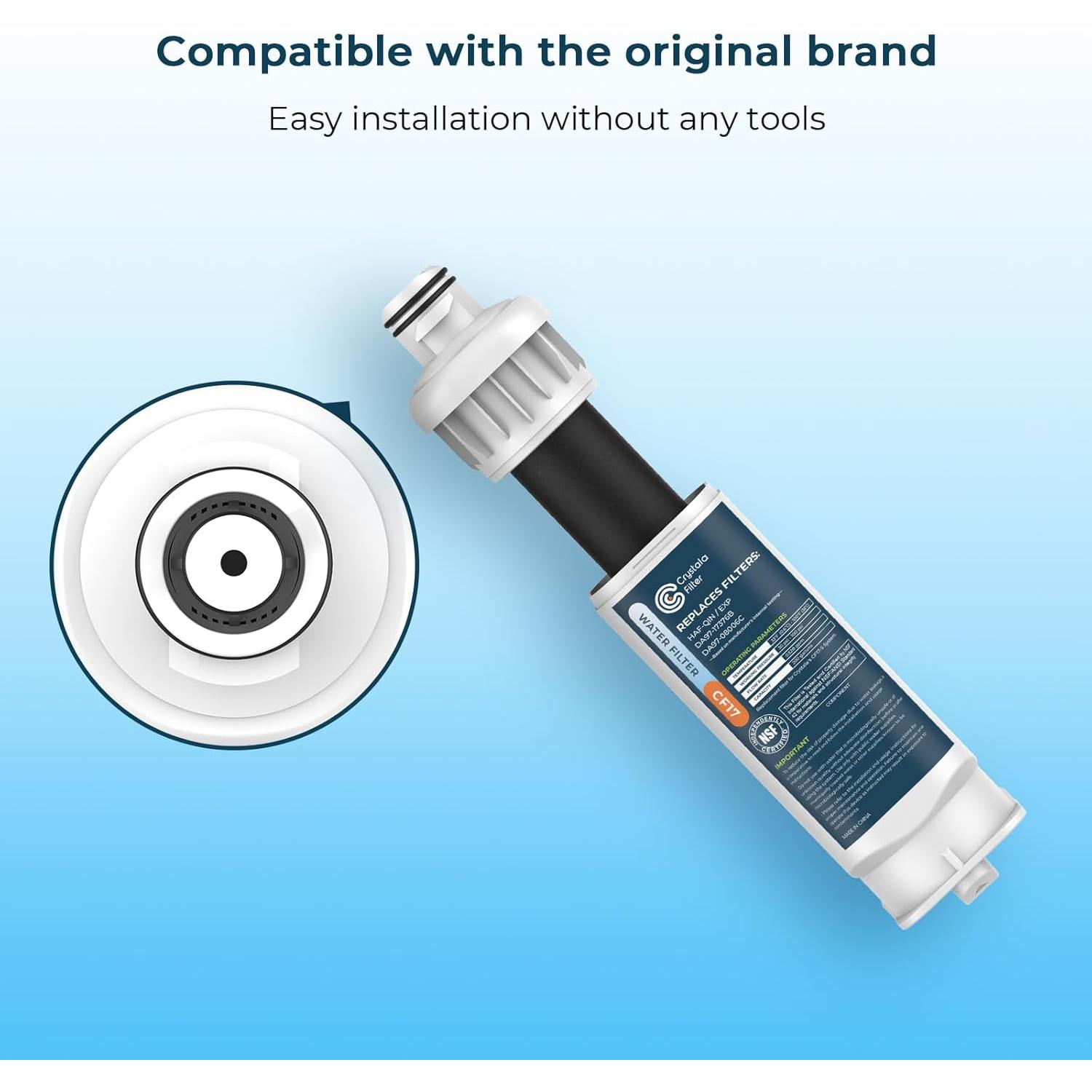 Filtro de Agua Crystala para Refrigerador Samsung DA97-17376B