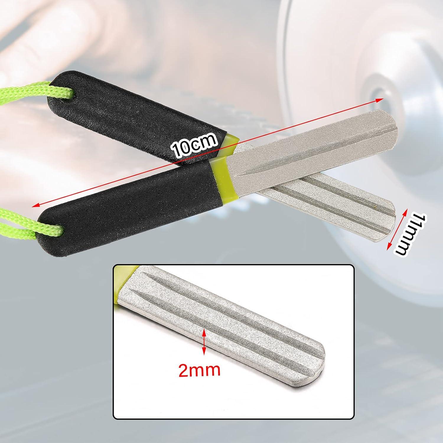 Afilador de Anzuelos Skylety 4 Pcs Lima de Diamante Verde