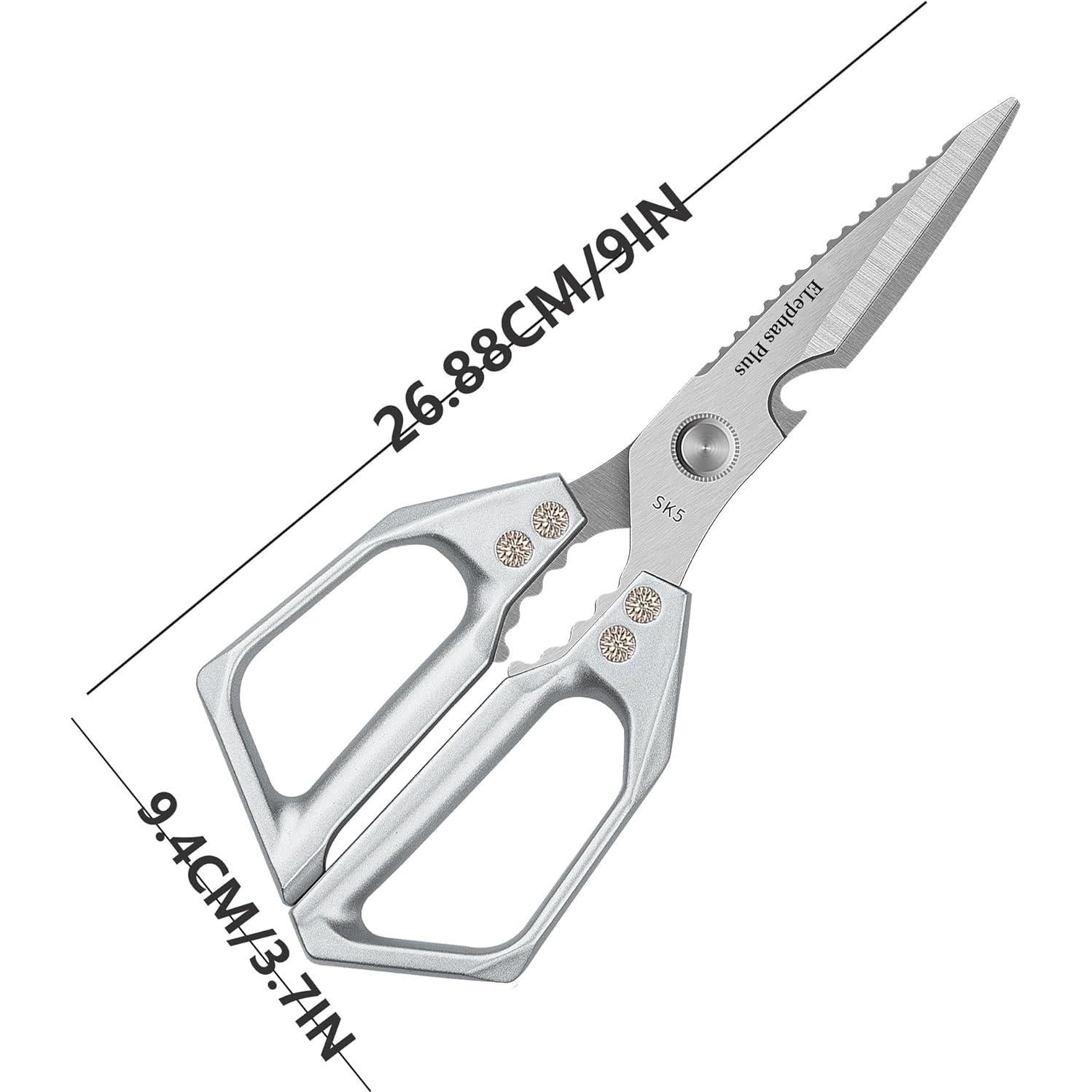 Tijeras de Cocina Multifuncionales Elephas Plus Acero Inoxidable