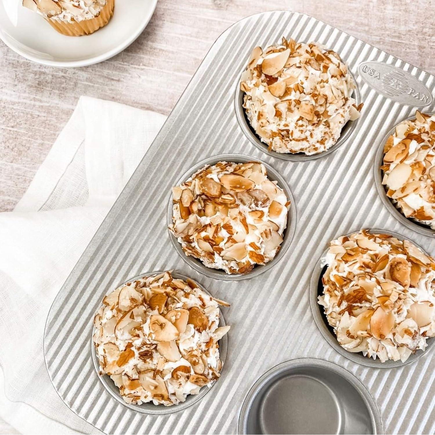 Molde para Muffins USA Pan 6 Tazas Acero Aluminizado