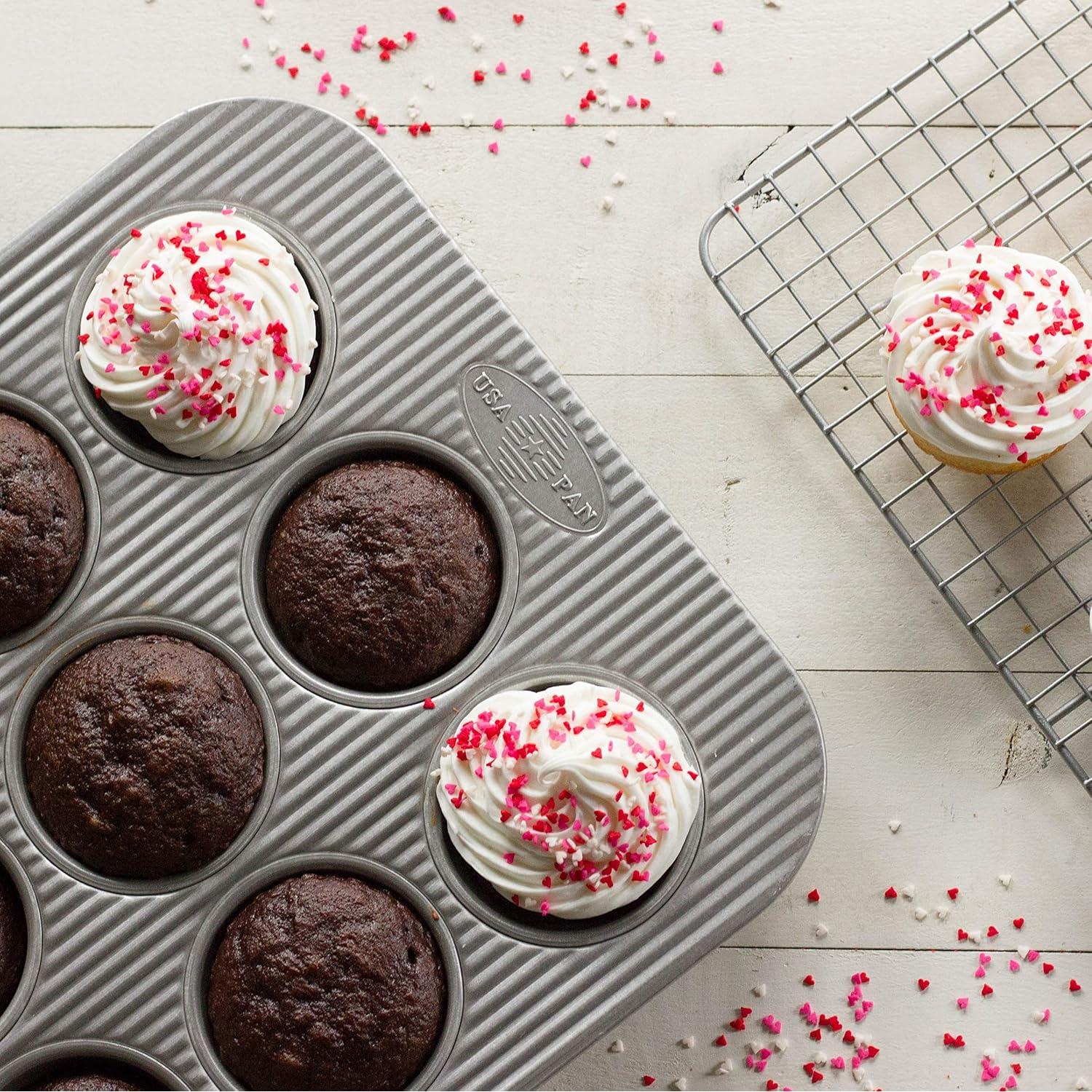 Molde para Muffins USA Pan 6 Tazas Acero Aluminizado