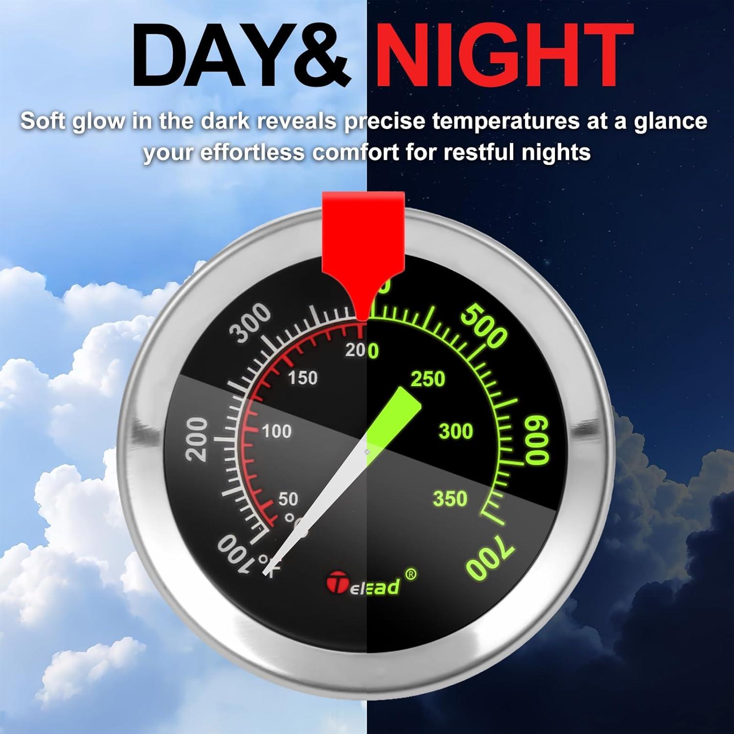 Termómetro de Freír y Caramelo Telead 9" Negro Impermeable