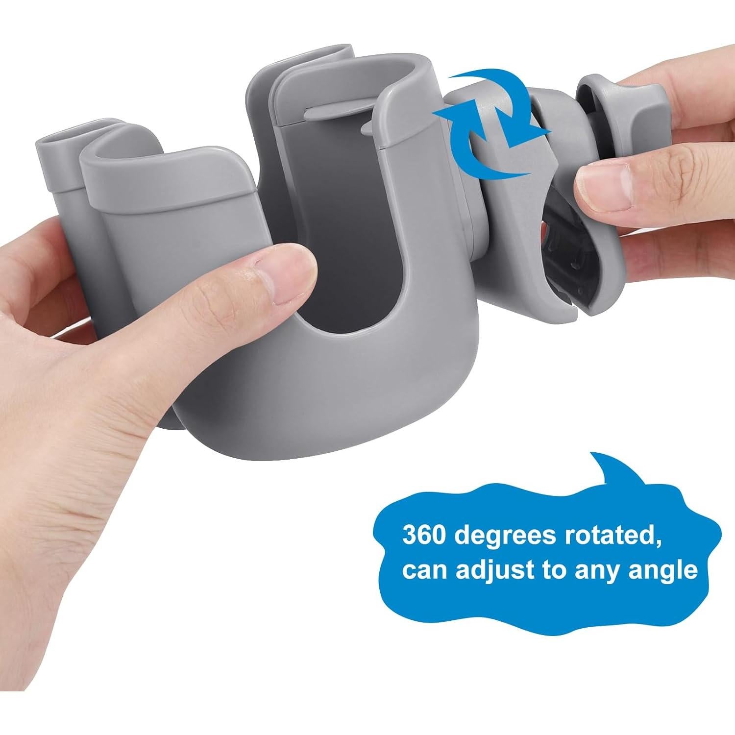 Soporte para Taza y Teléfono Accmor 2-en-1 Universal Gris