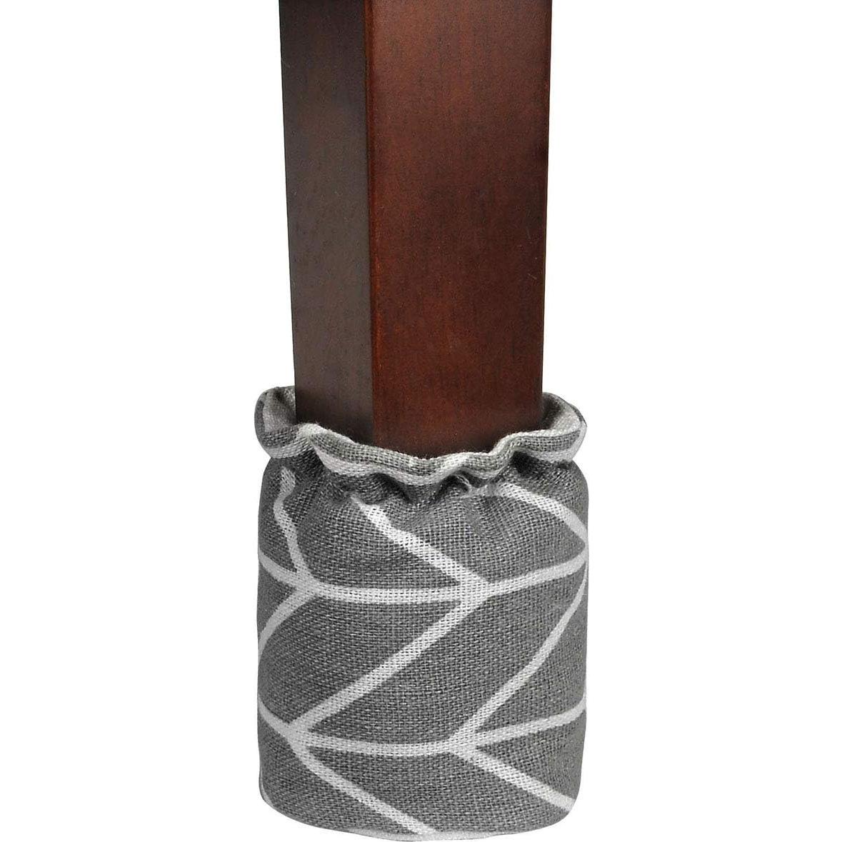 Fundas Protectores de Patas de Muebles Yoption, Lino Gris, 16 Pzas