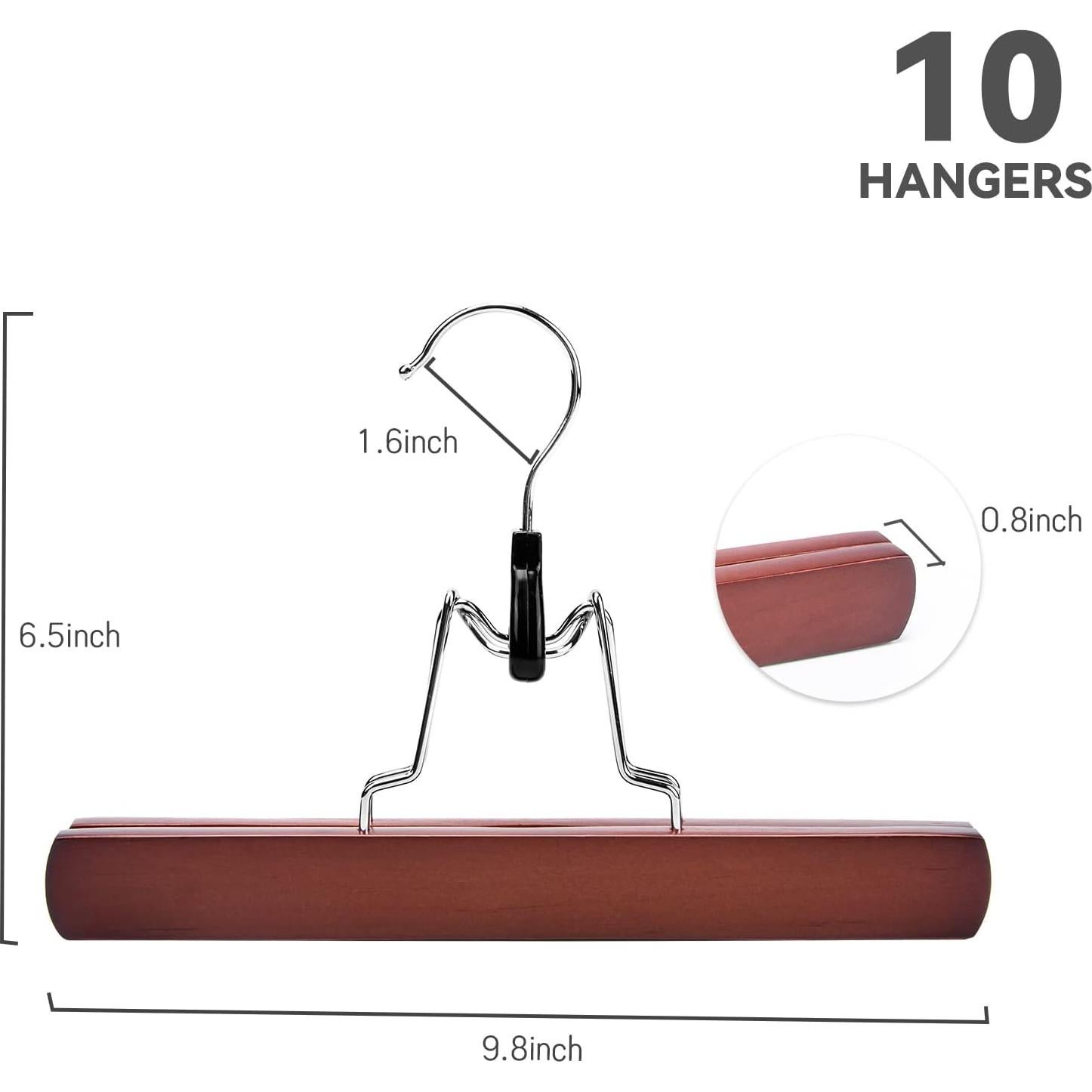 Perchas de Madera Nature Smile Cereza Antideslizantes 10 Piezas