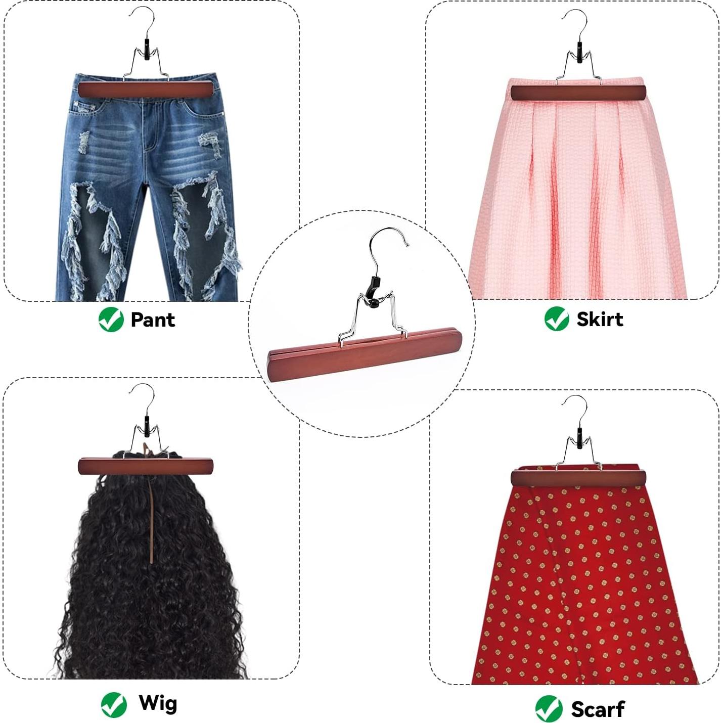 Perchas de Madera Nature Smile Cereza Antideslizantes 10 Piezas