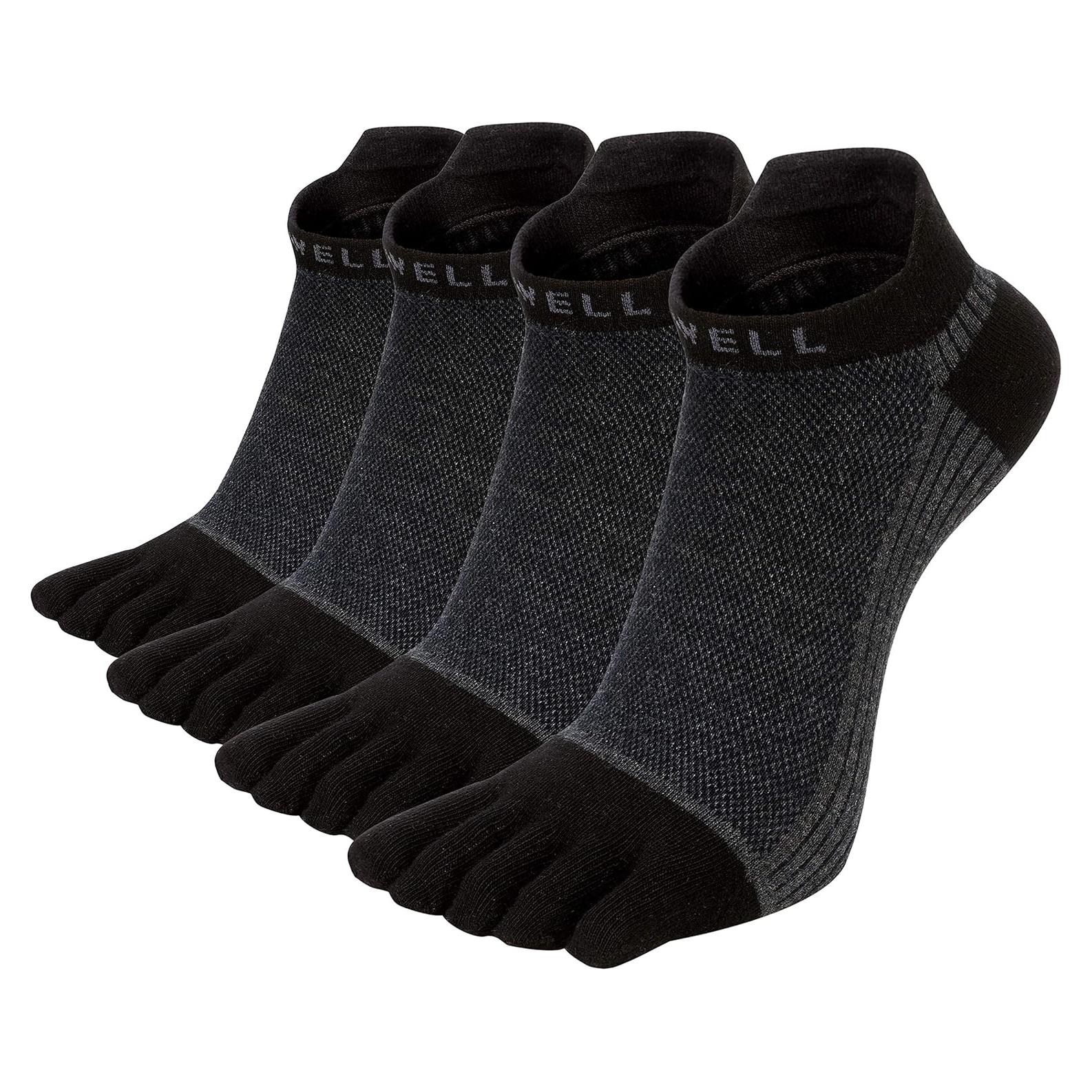 Calcetines de Dedos VWELL Algodón Peinado 4 Pares Talla 7-11