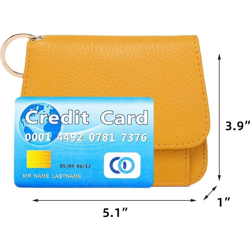 Billetera Pequeña Mudono Beige para Mujeres con Bloqueo RFID