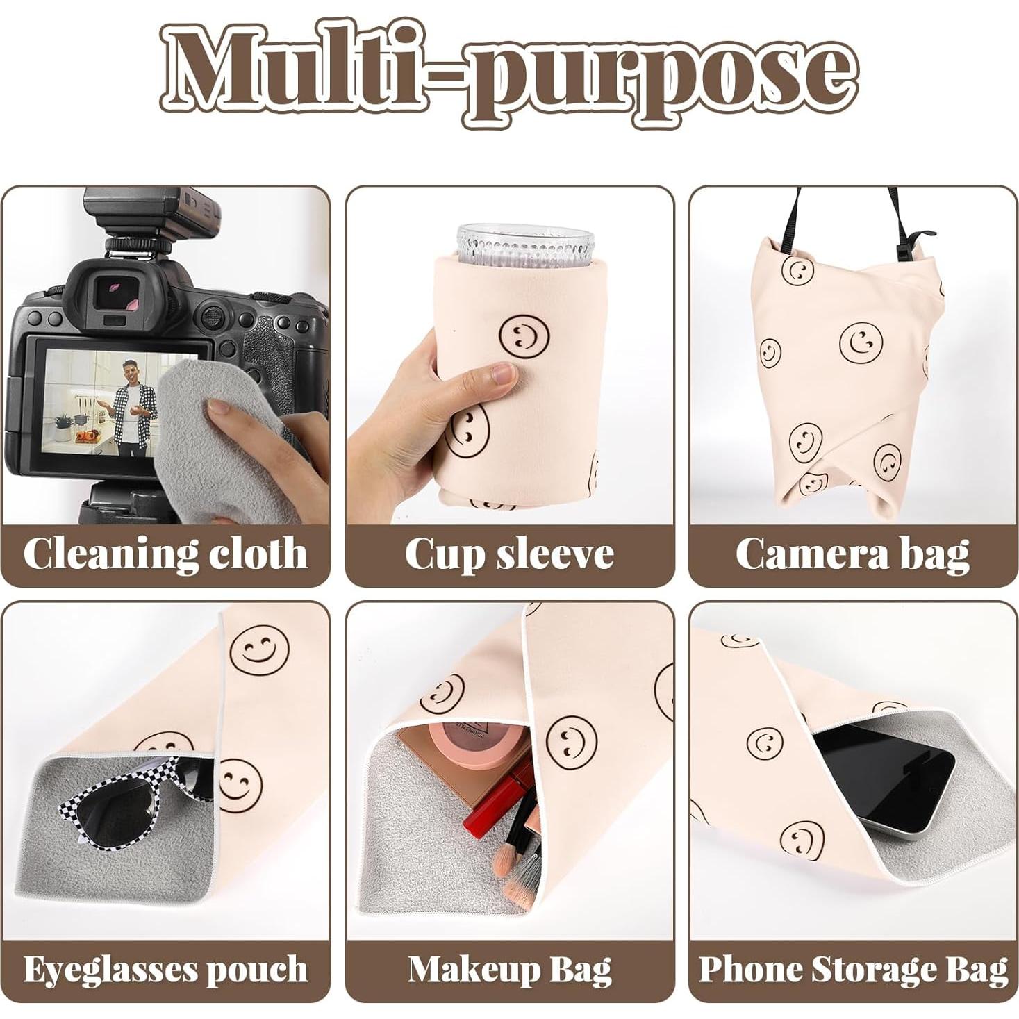 Bolsa de Maquillaje Mágica Autoadhesiva 50.8x50.8cm - Sonriente