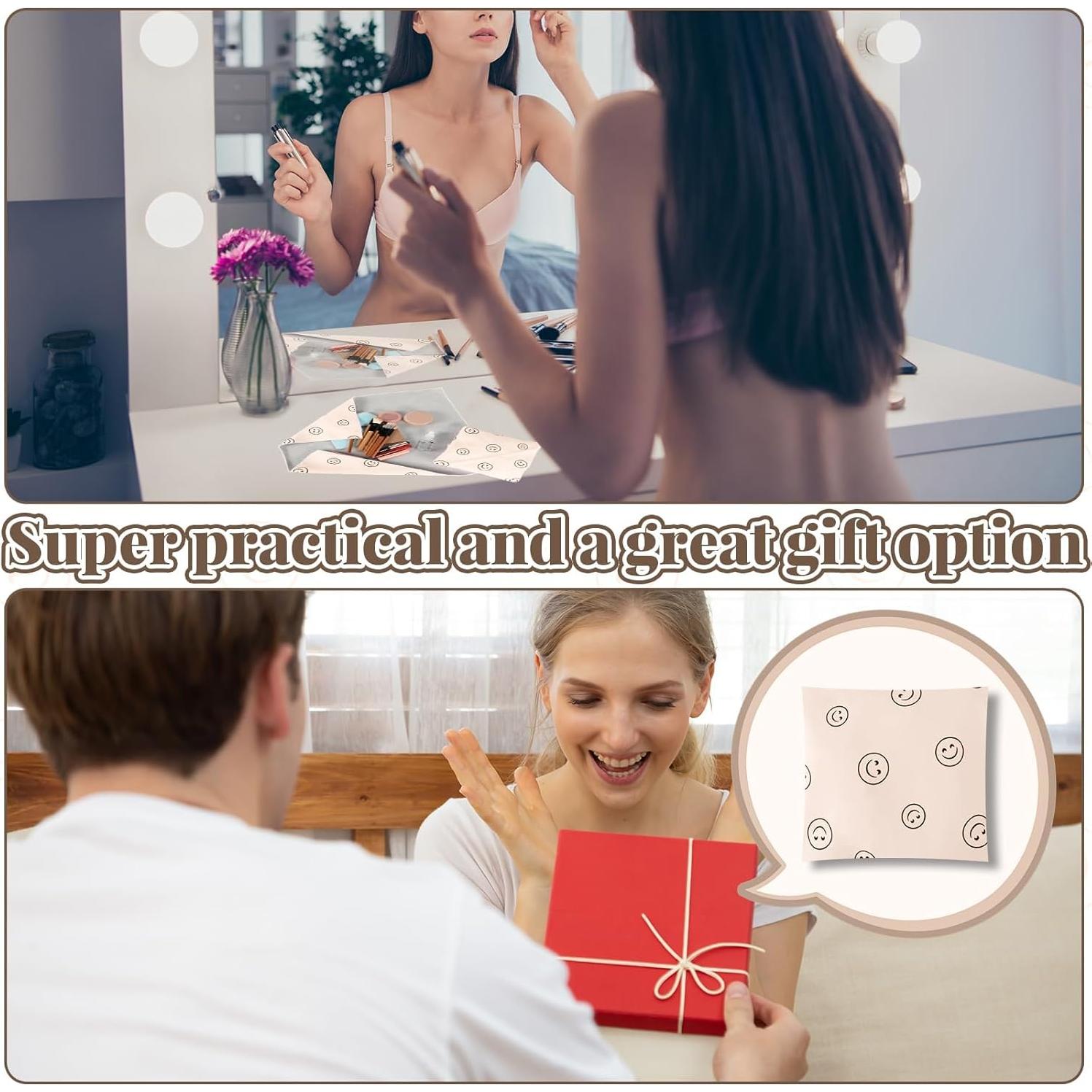 Bolsa de Maquillaje Mágica Autoadhesiva 50.8x50.8cm - Sonriente