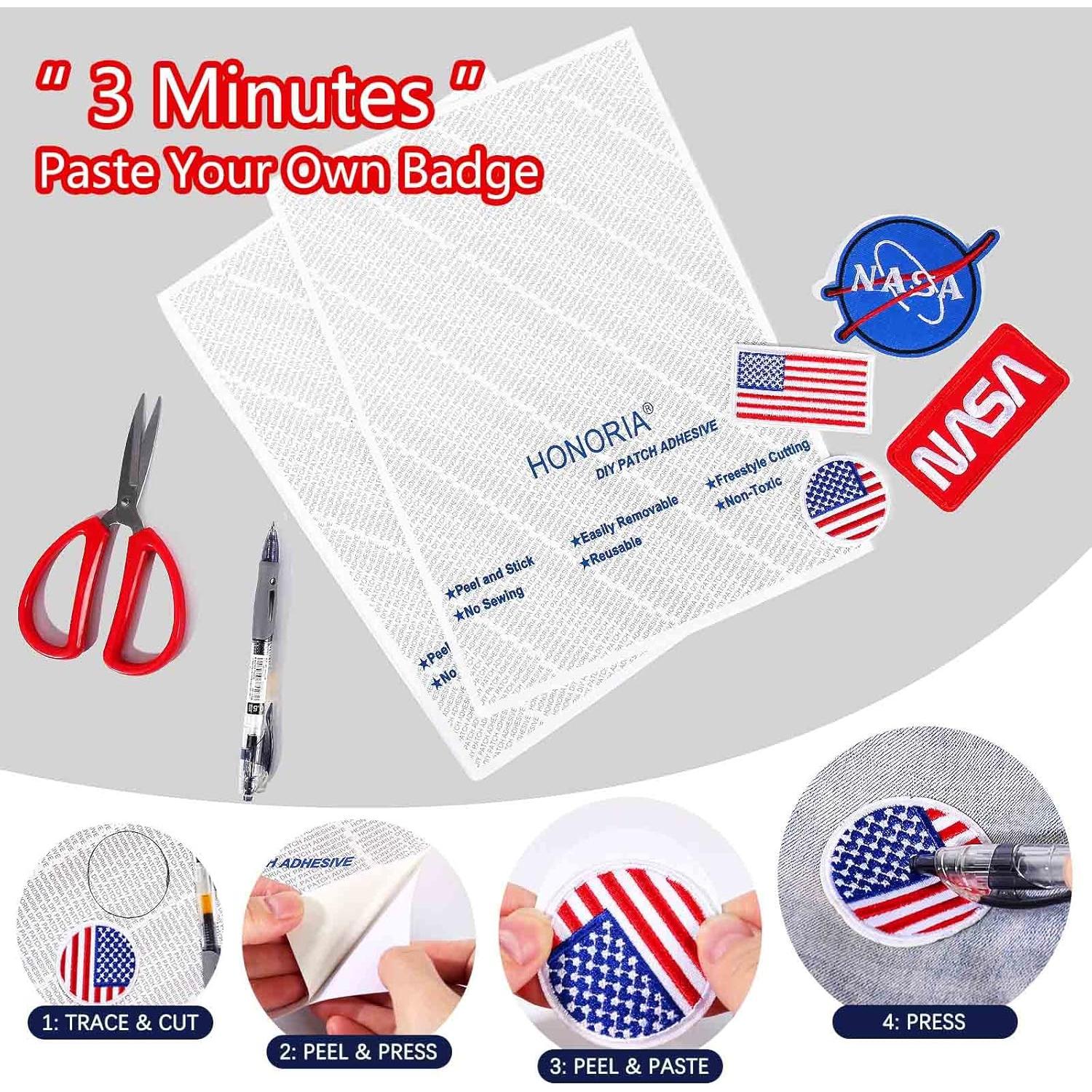 Kit Adhesivo Parche Doble Cara HONORIA 30.99x21.84cm Lavable