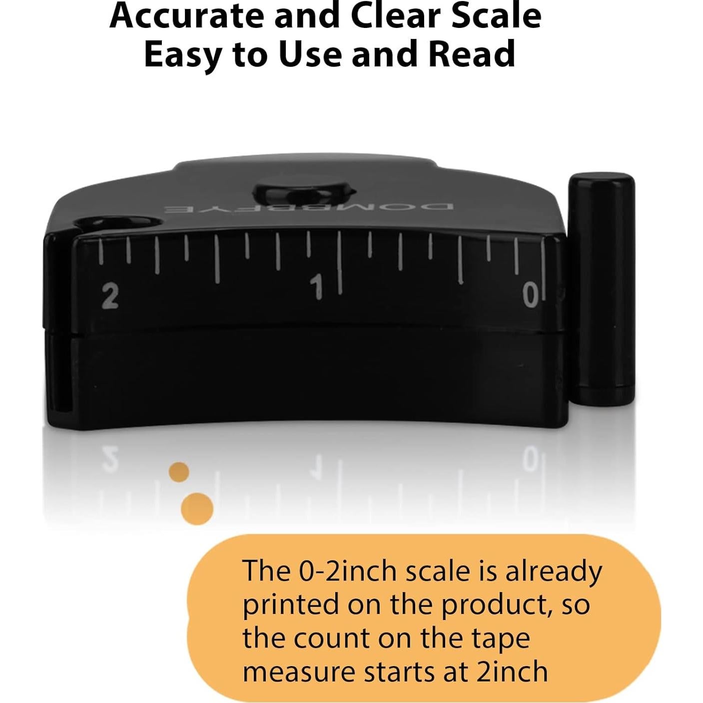 Cinta Métrica Corporal Dombbfye Retráctil 150cm Doble Escala