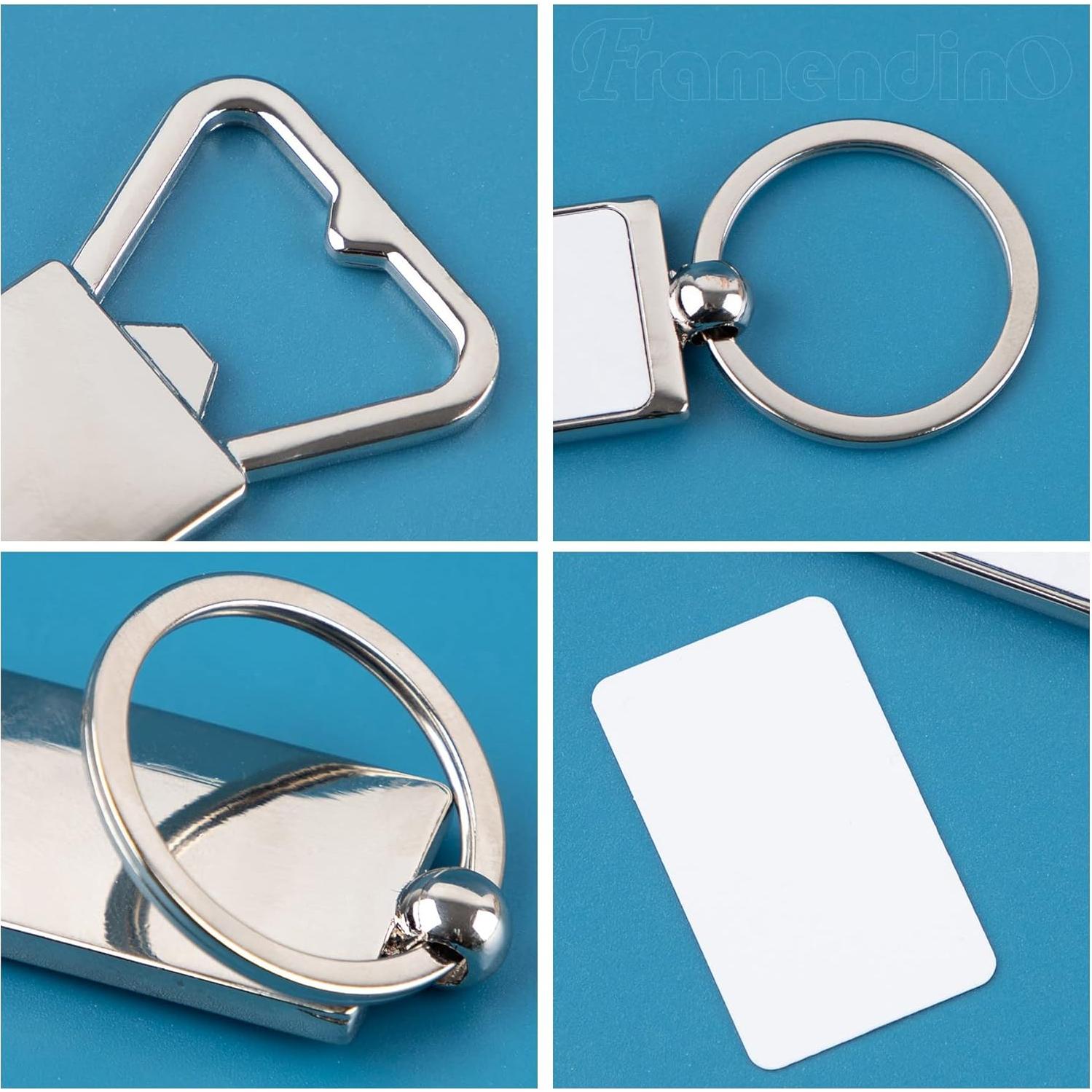 Paquete de 10 Llaveros Abrebotellas Blancos Framendino