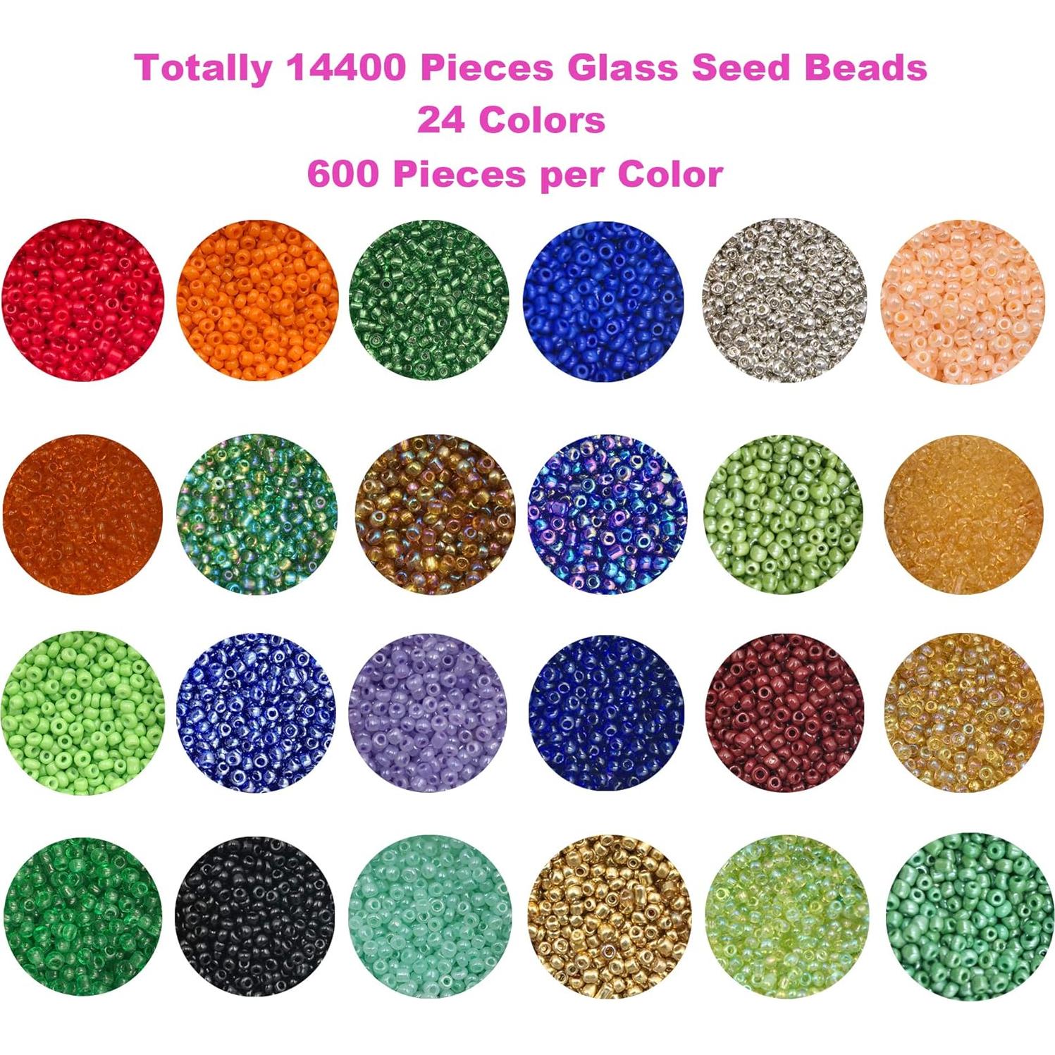 Kit de Cuentas de Vidrio EuTengHao 14400pcs para Joyería