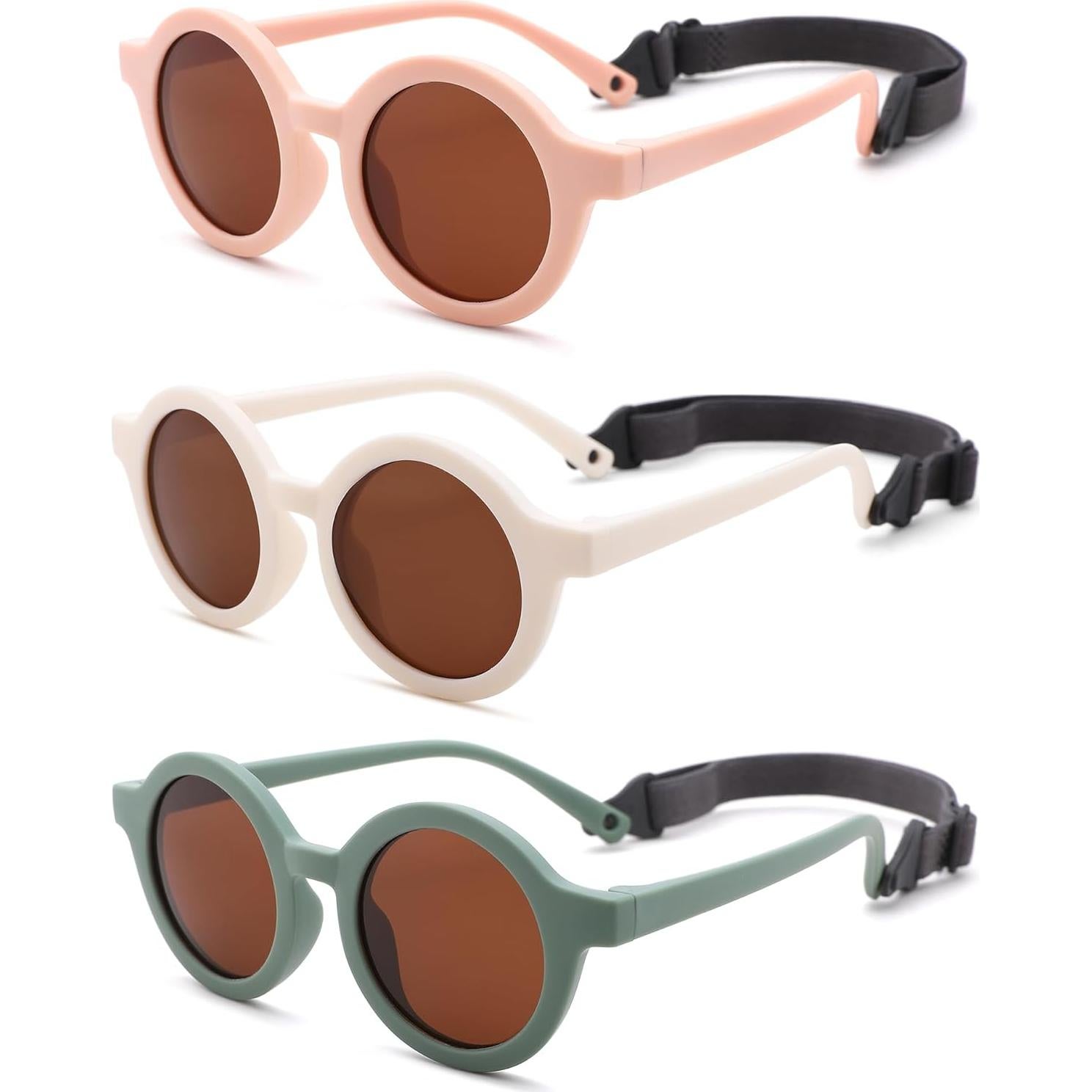 Gafas de Sol Polarizadas para Bebés LIU·WEN - 3 Paquetes