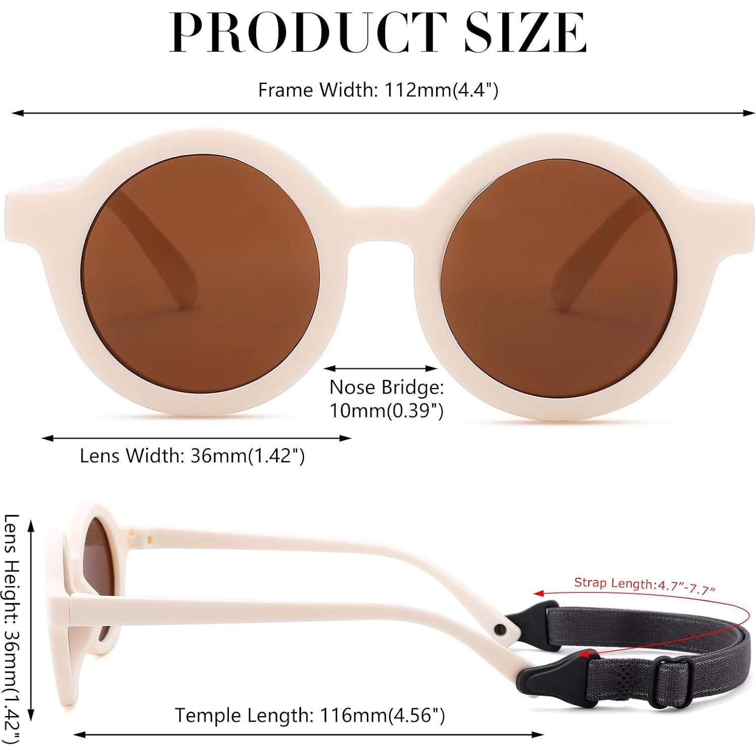 Gafas de Sol Polarizadas para Bebés LIU·WEN - 3 Paquetes