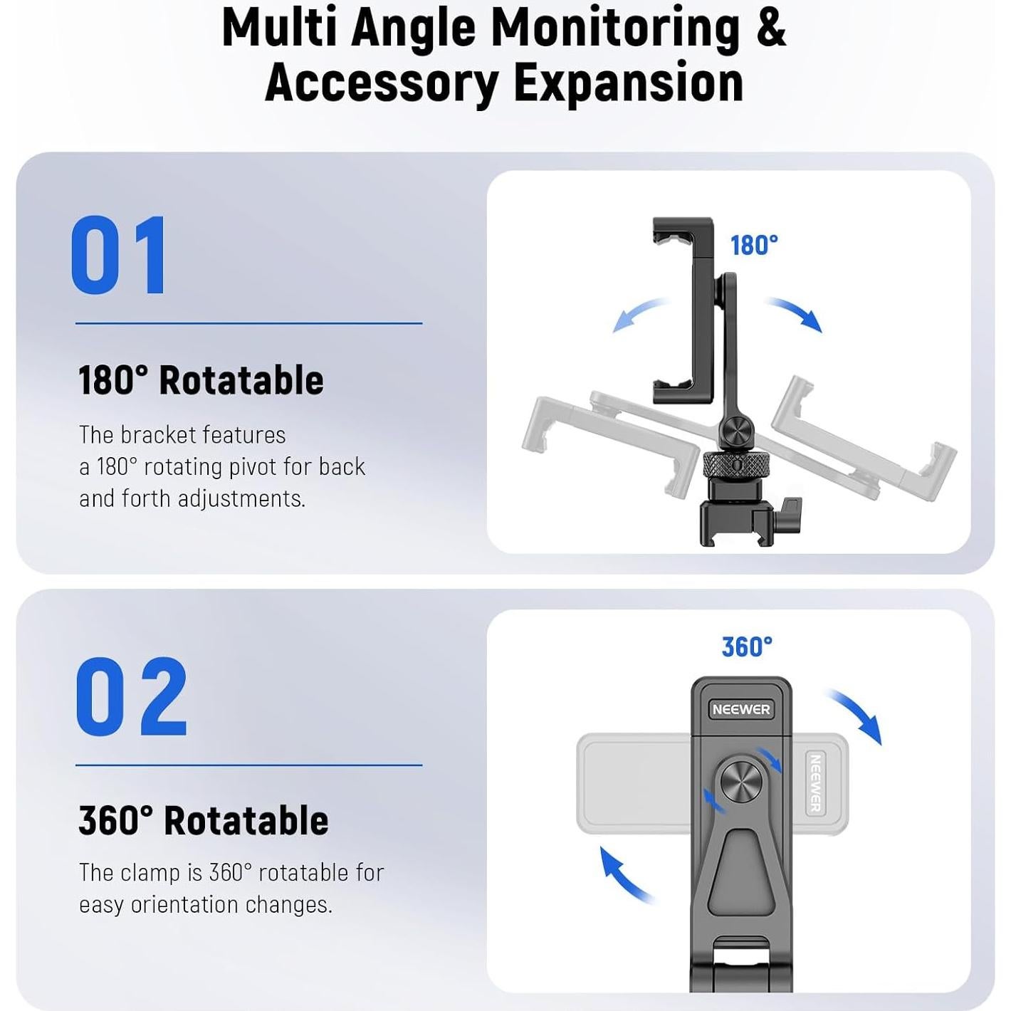 Soporte de trípode Neewer GA010 para teléfono con NATO