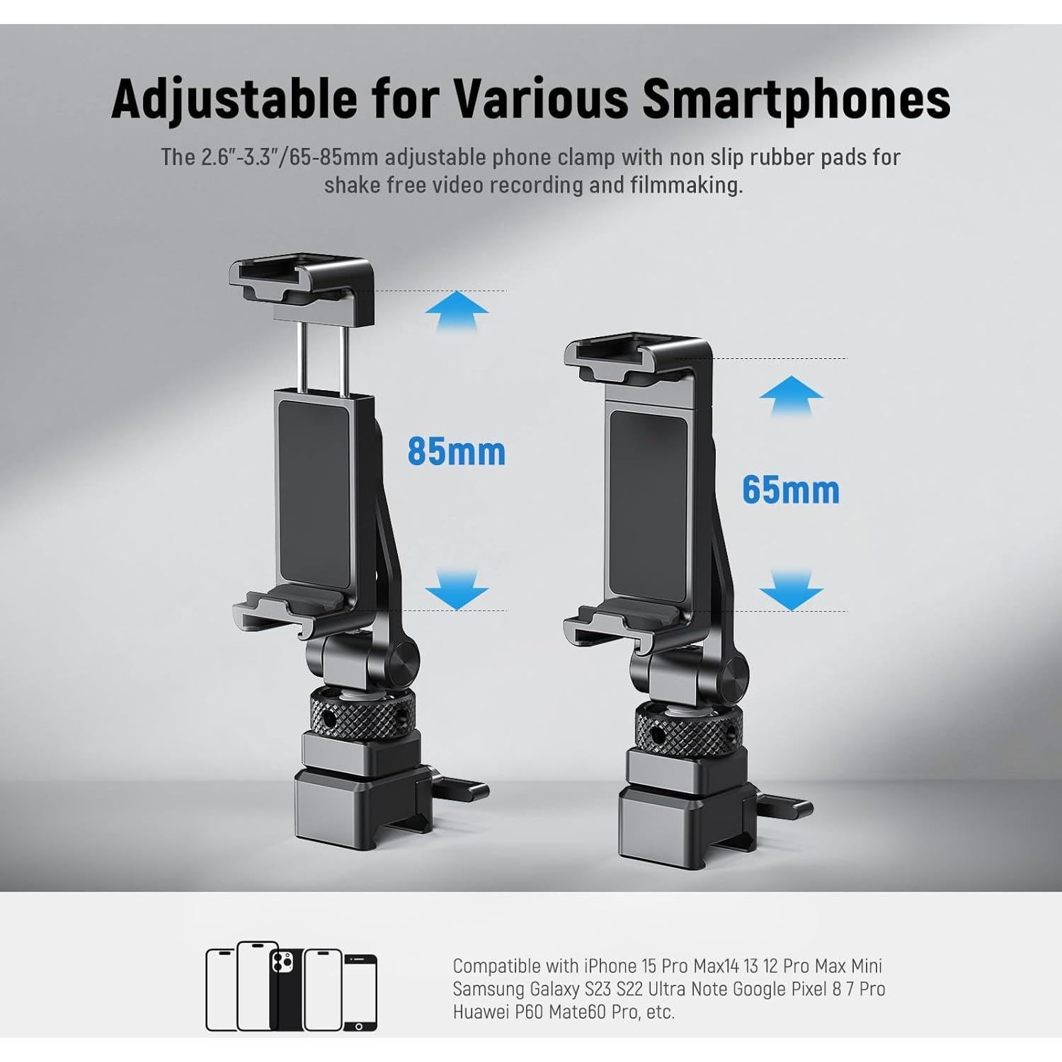 Soporte de trípode Neewer GA010 para teléfono con NATO