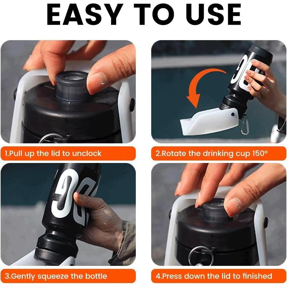 Botella de Agua para Perros HOWGO 621ml Verde Silicona BPA Free