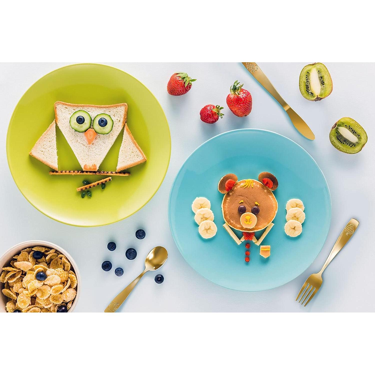 Set de Cubiertos para Niños CHILLOUT LIFE 12 Piezas Dorado