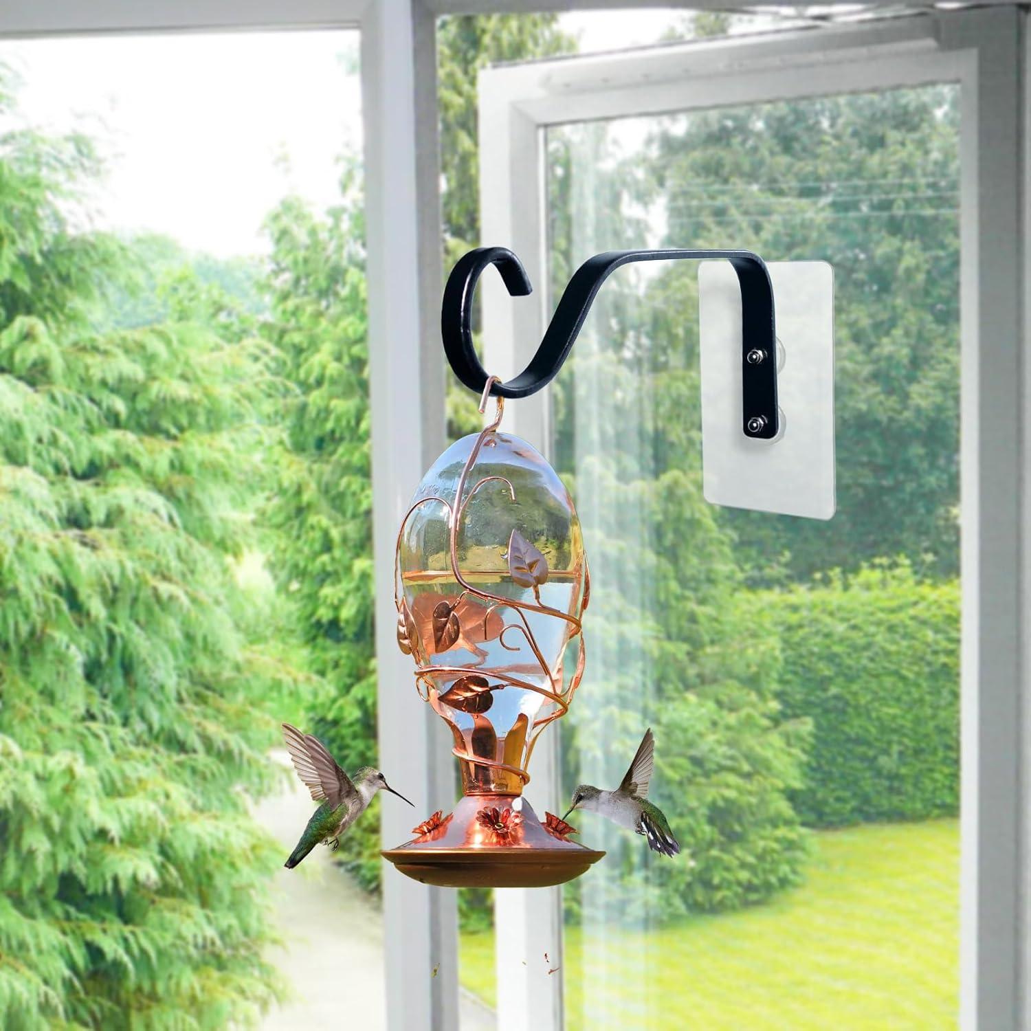 Ganchos para Comedero de Aves PeakBlen - 4 Pcs Soporte Ventana