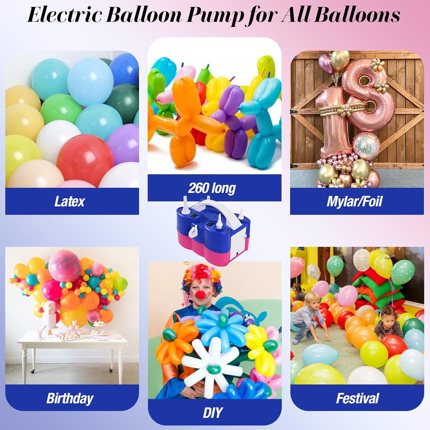 Bomba de aire eléctrica 3 en 1 Togvu para globos y flotadores