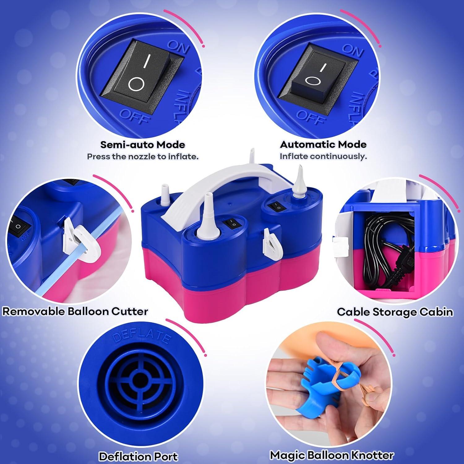 Bomba de aire eléctrica 3 en 1 Togvu para globos y flotadores
