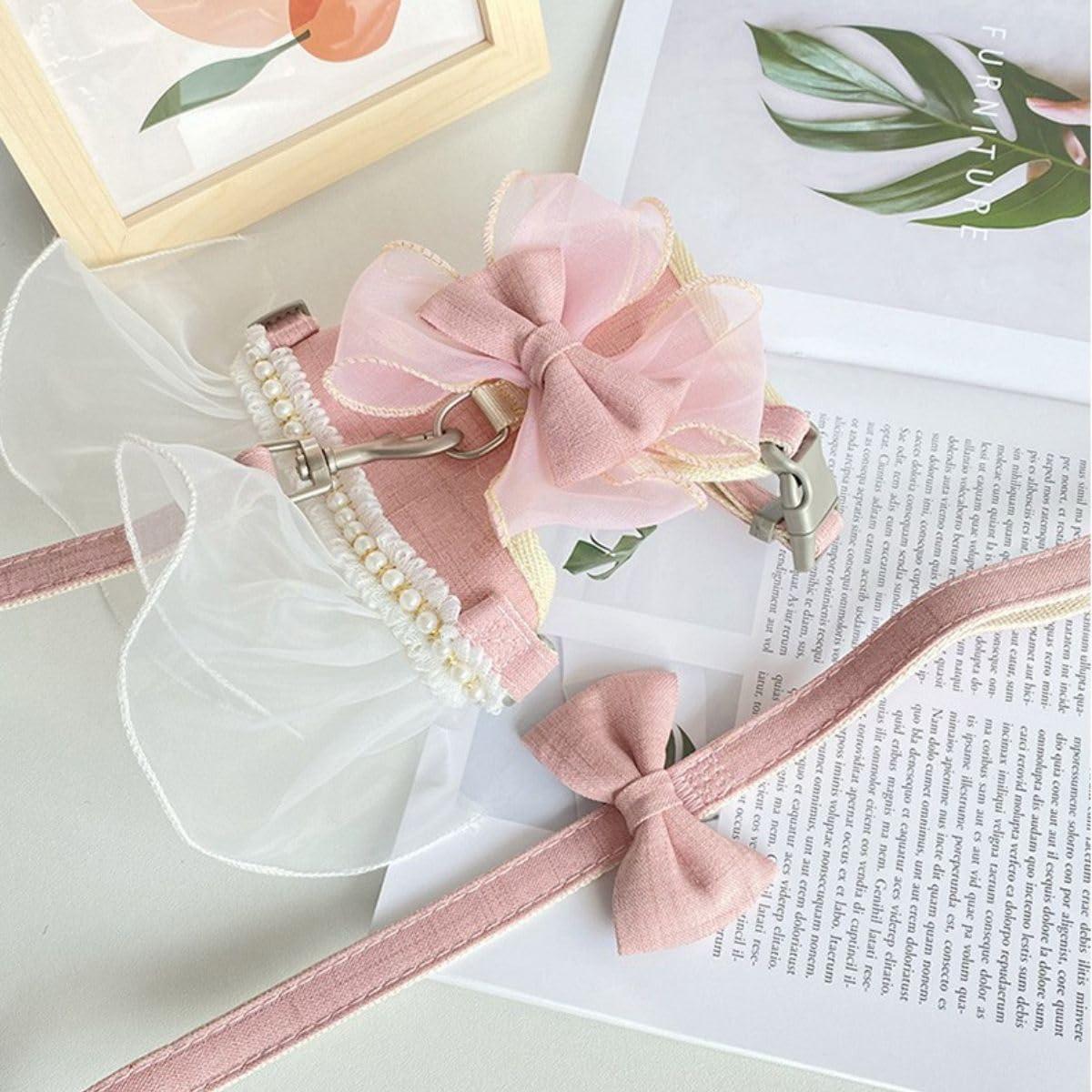 Arnés y correa para conejos Copfeu S Azul malla transpirable